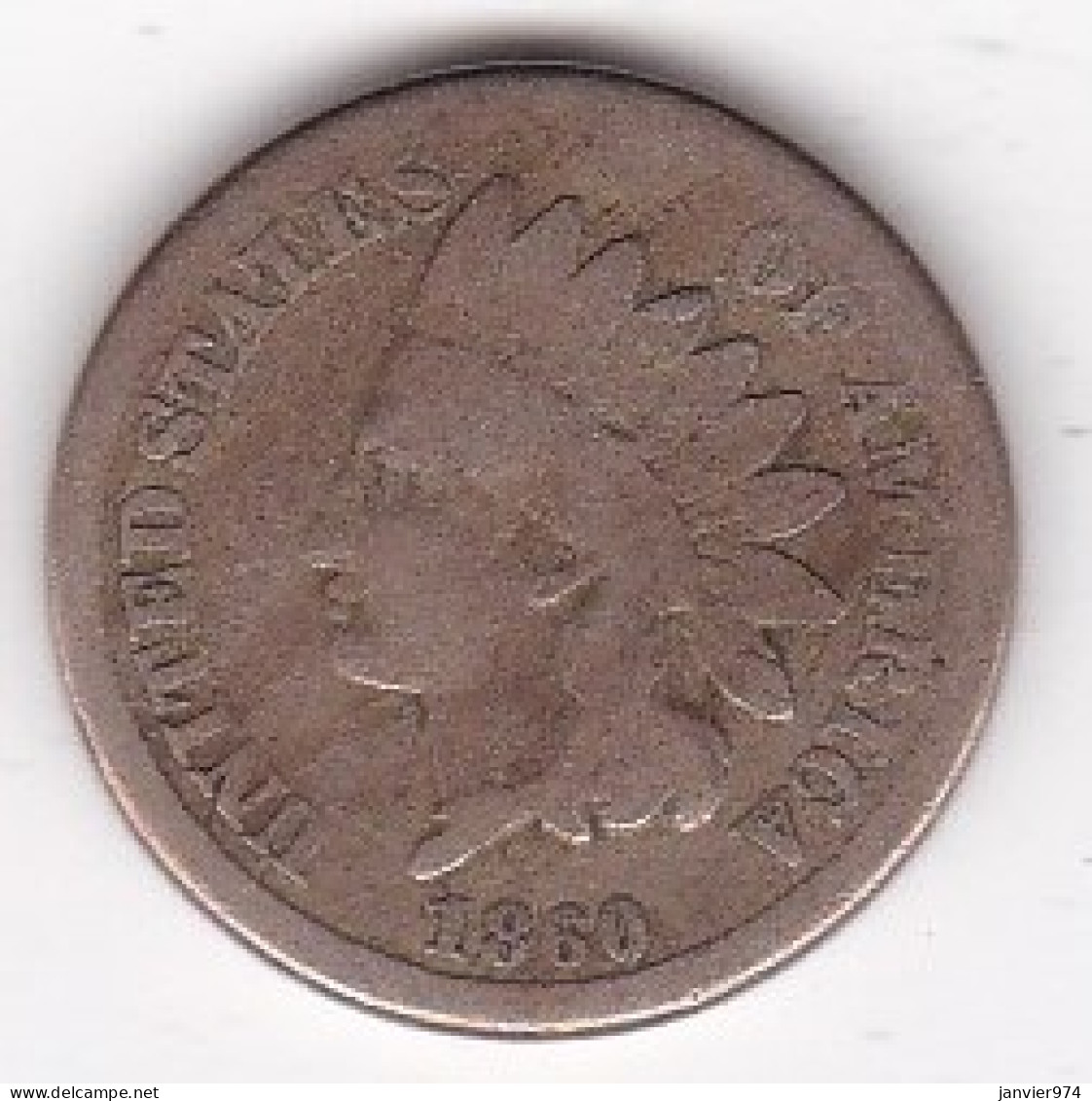 Etats-Unis . One Cent 1860 . Indian Head, En Cupronickel. - 1859-1909: Indian Head
