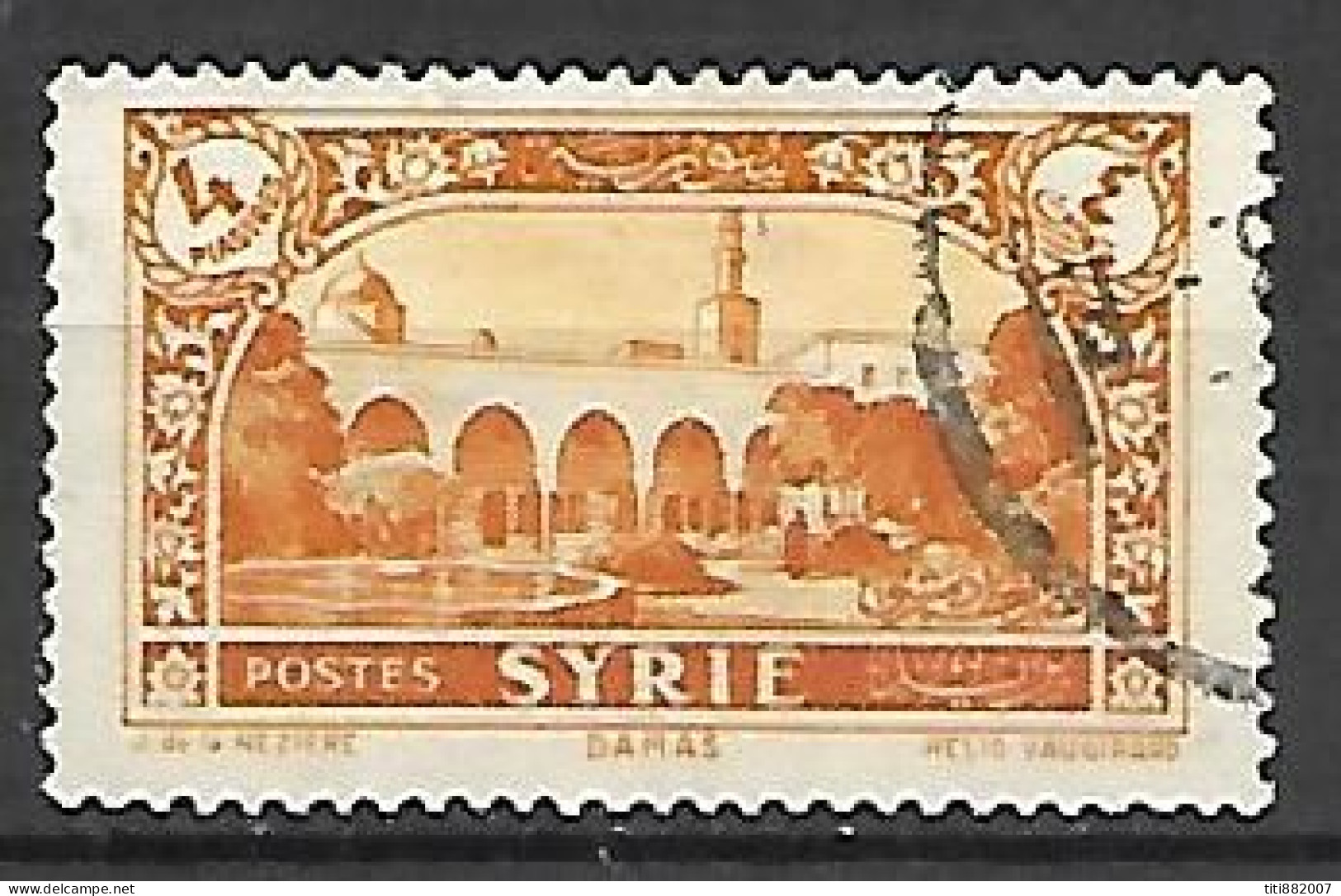 SYRIE   -   1930 .   Y&T N° 208 Oblitéré. - Oblitérés