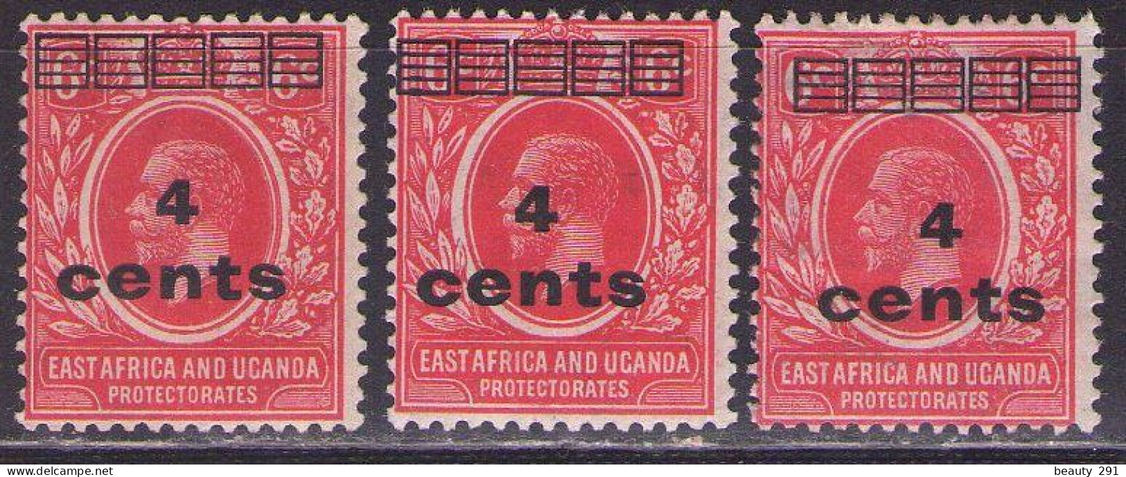 EAST AFRICA&UGANDA 1919 Mi 59 MNH**,MH* - Protectorados De África Oriental Y Uganda