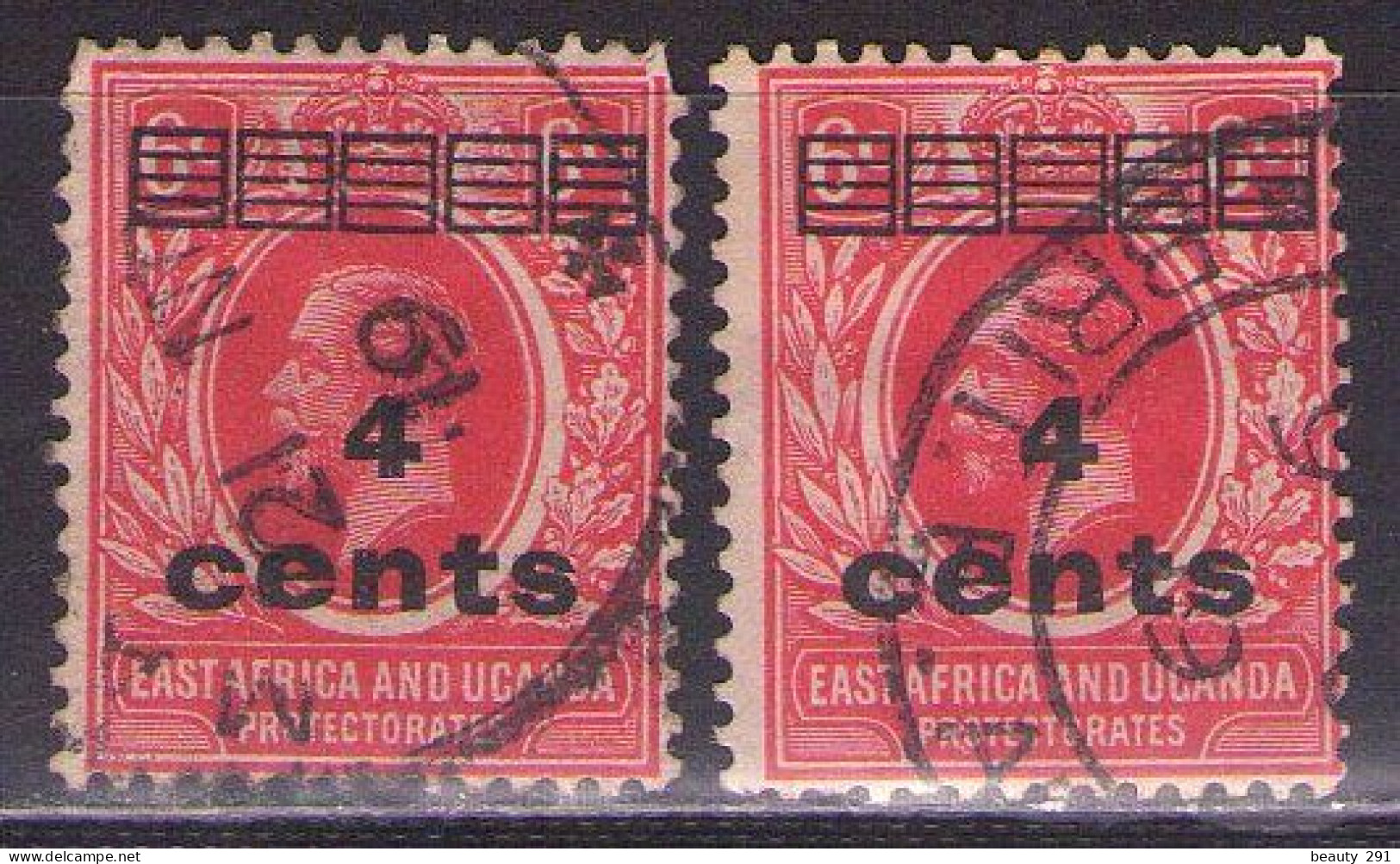 EAST AFRICA&UGANDA 1919 Mi 59 USED - Protectorats D'Afrique Orientale Et D'Ouganda