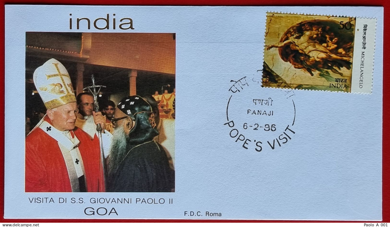 INDIA 1986 GOA VISIT POPE JOHN PAUL II VISITA PAPA GIOVANNI PAOLO II - Briefe U. Dokumente
