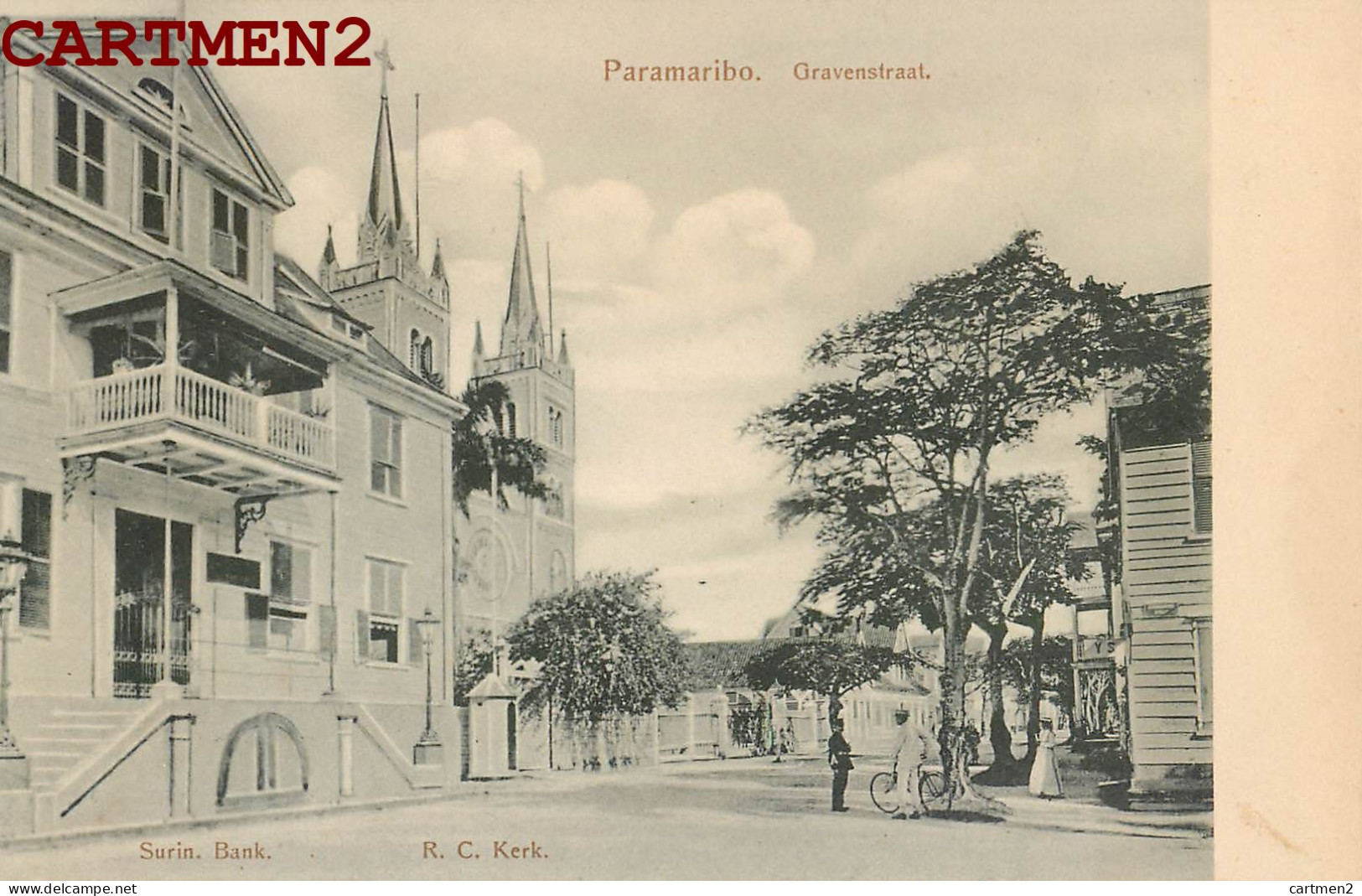 SURINAM PARAMARIBO GRAVENSTRAAT 1900 - Suriname