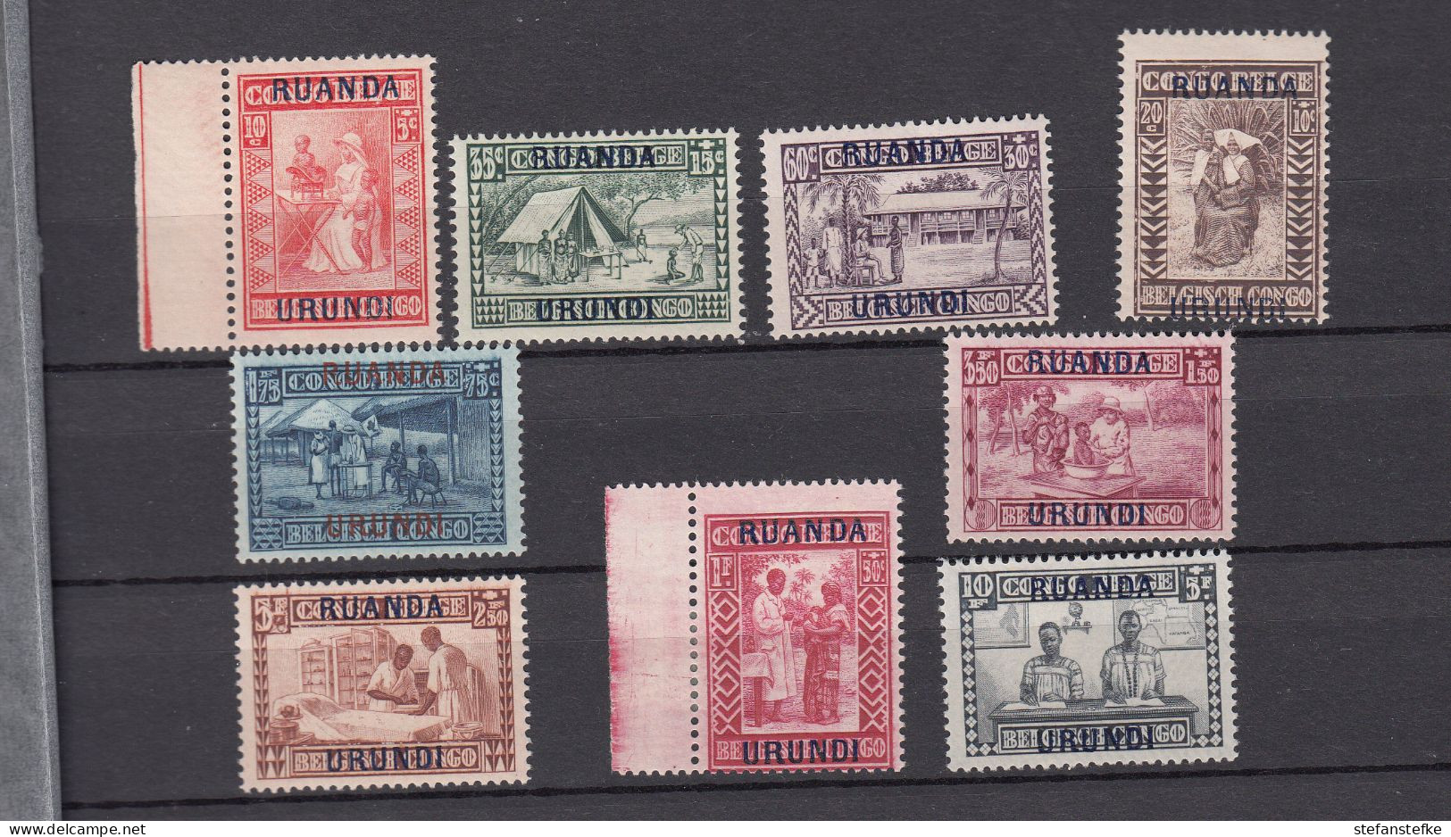 Ruanda - Urundi  Ocb Nr:  81 - 89 ** MNH (zie Scan) - Unused Stamps