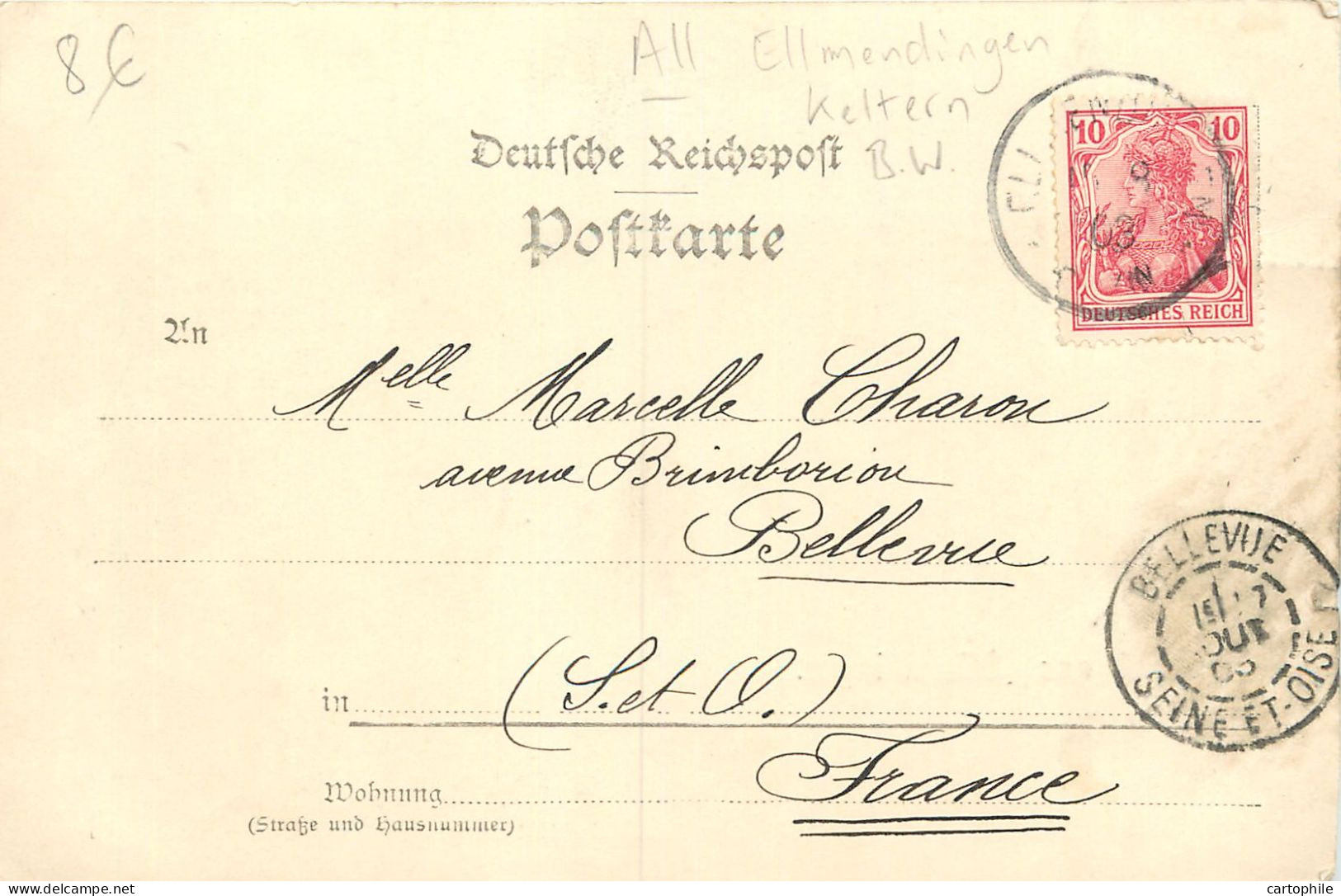 Allemagne - Gruss Aus Ellmendingen 1903 - Emmendingen