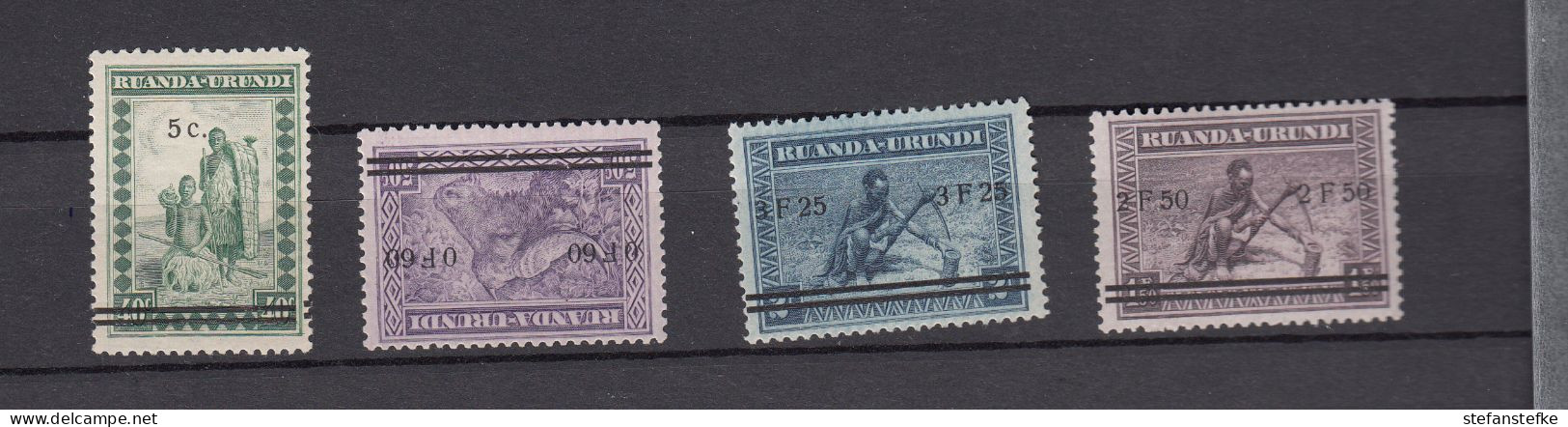 Ruanda - Urundi  Ocb Nr:  114 - 117  * MH (zie Scan)  115 ** MNH - Unused Stamps