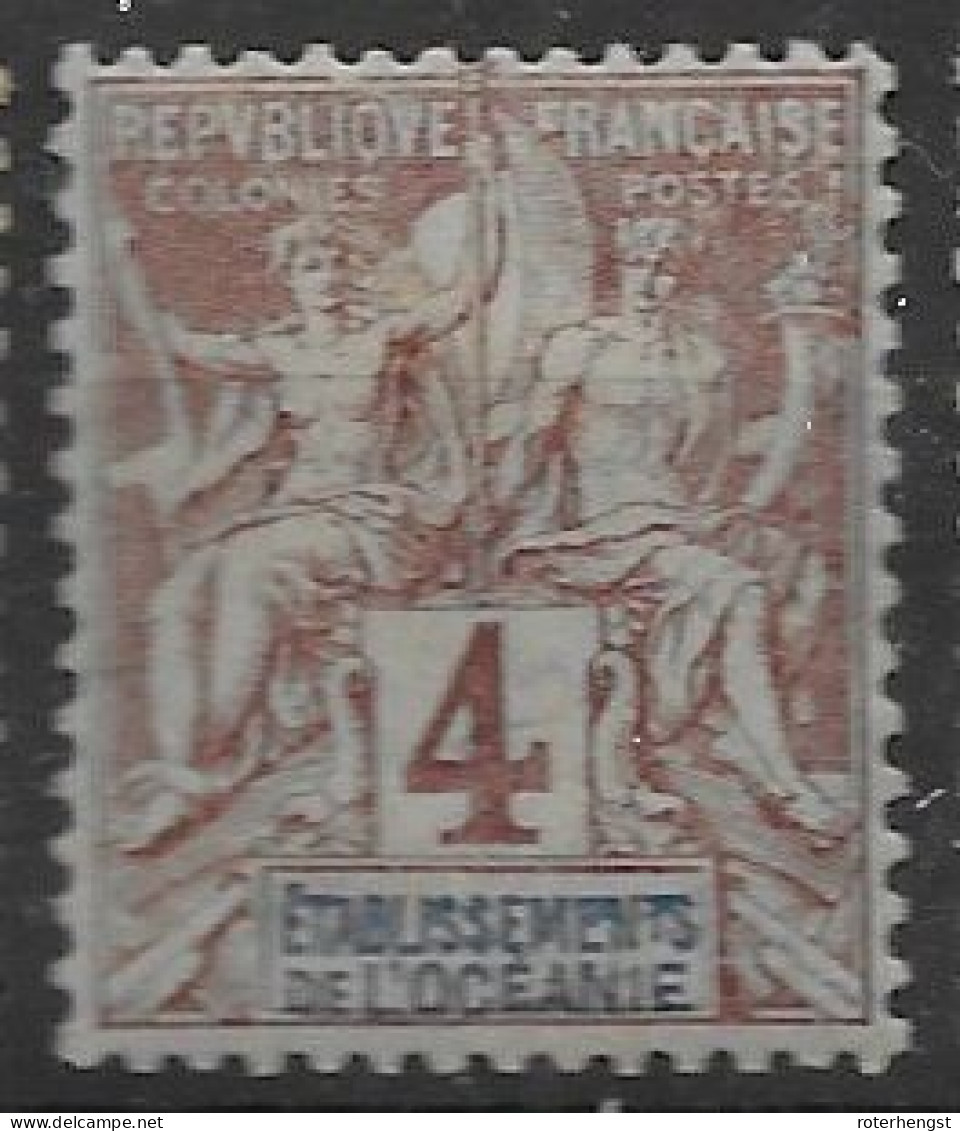 Oceania Mh * 5 Euros 1892 Bon Centrage - Neufs