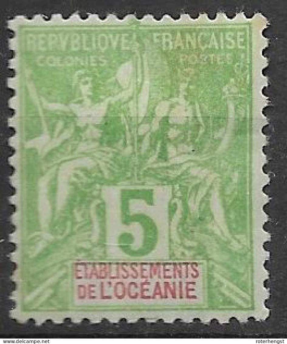 Oceania Mh * 5,5 Euros 1900 Bon Centrage - Neufs