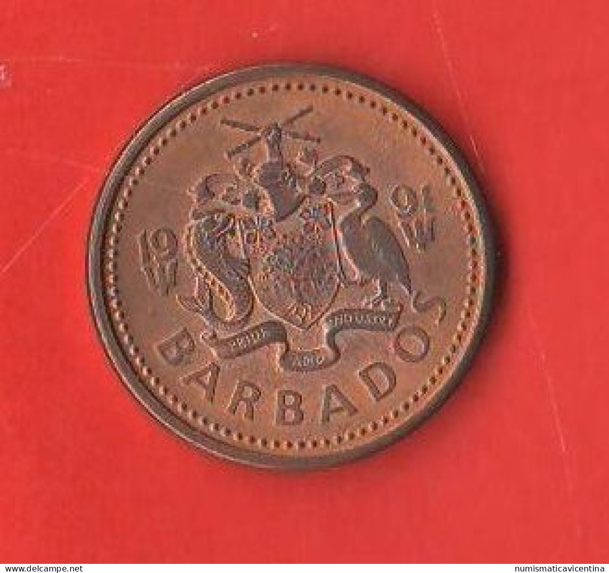 Barbados 1 One  Cent 1991 Bronze Coin - Barbados