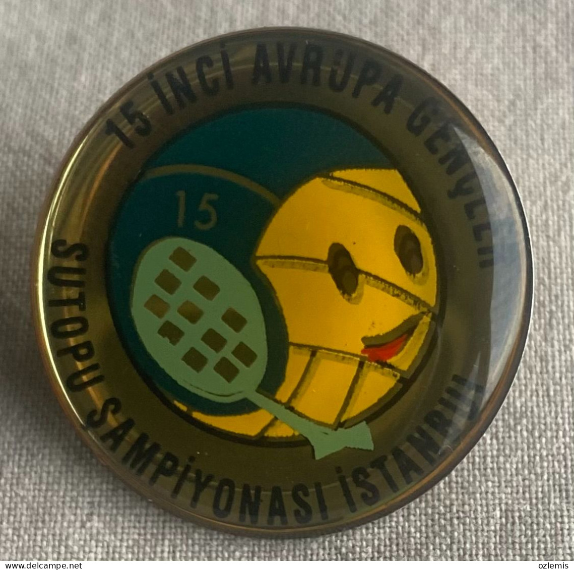 TURKEY, 15.EUROPEAN YOUTH WATER POOL CHAMPIONSHIP ISTANBUL ,BADGE - Swimming