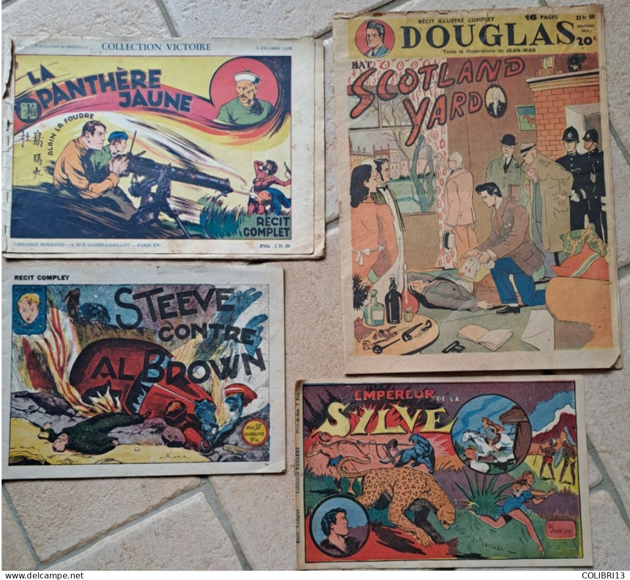 Lot De 4 Récits Complets Collection VICTOIRE 1938 Collection BAGARRE Par DAY DOUGLAS Par J. MAD Sélection Le RISQUE TOUT - Loten Van Stripverhalen