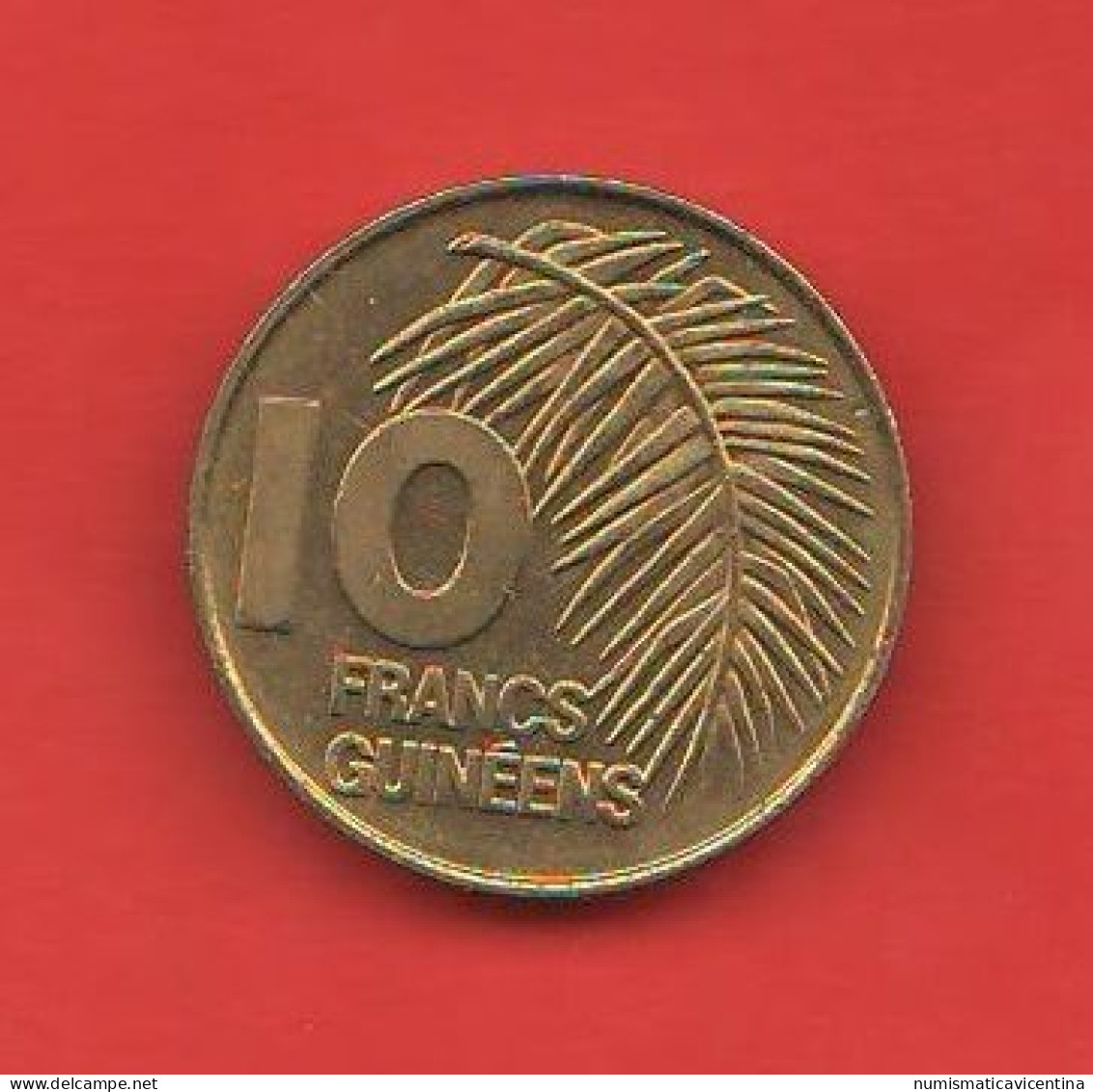 Guinea Guinèe Republique 10 Francs 1985 Repubblica Di Guinea Brass + Steel  Coin - Guinee