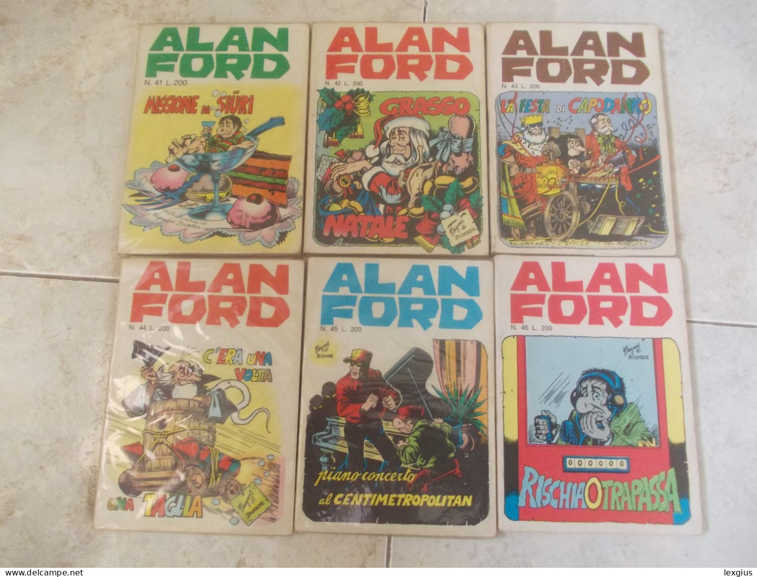 LOTTO DI 10 ALAN FORD CONSEGUENZIALI 1°EDIZIONE 41/50 - Humoristiques