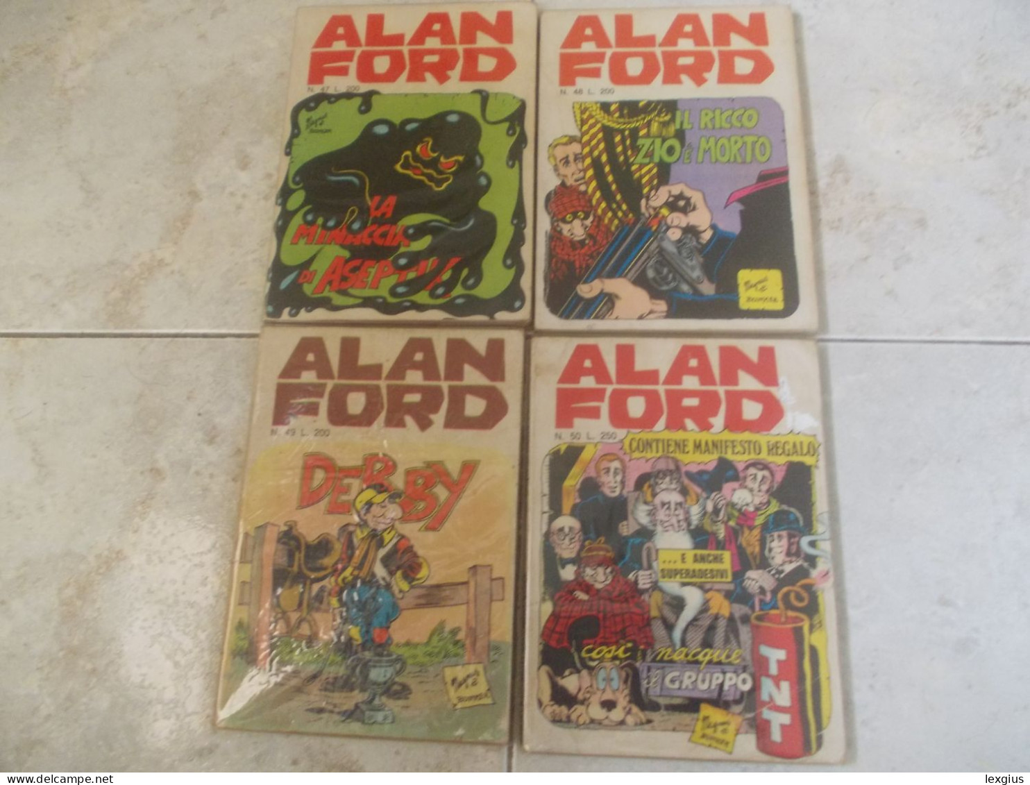 LOTTO DI 10 ALAN FORD CONSEGUENZIALI 1°EDIZIONE 41/50 - Humor