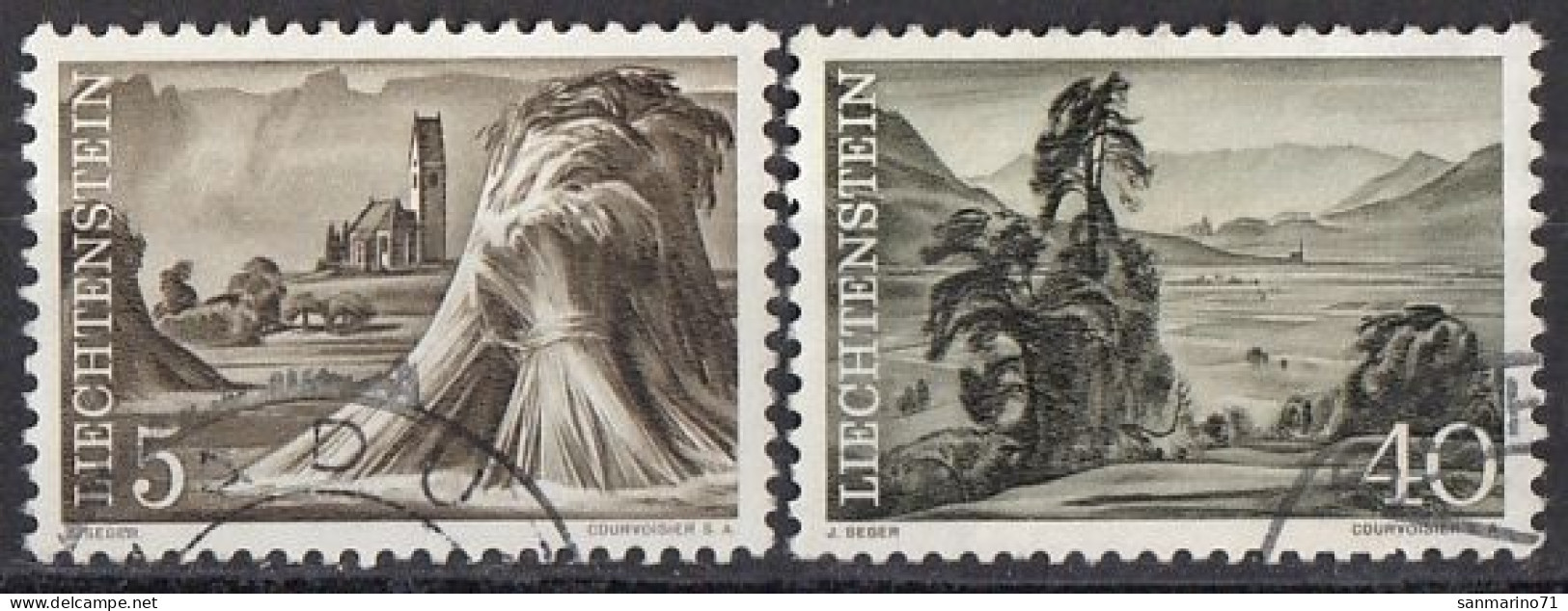 LIECHTENSTEIN 404-405,used - Agriculture