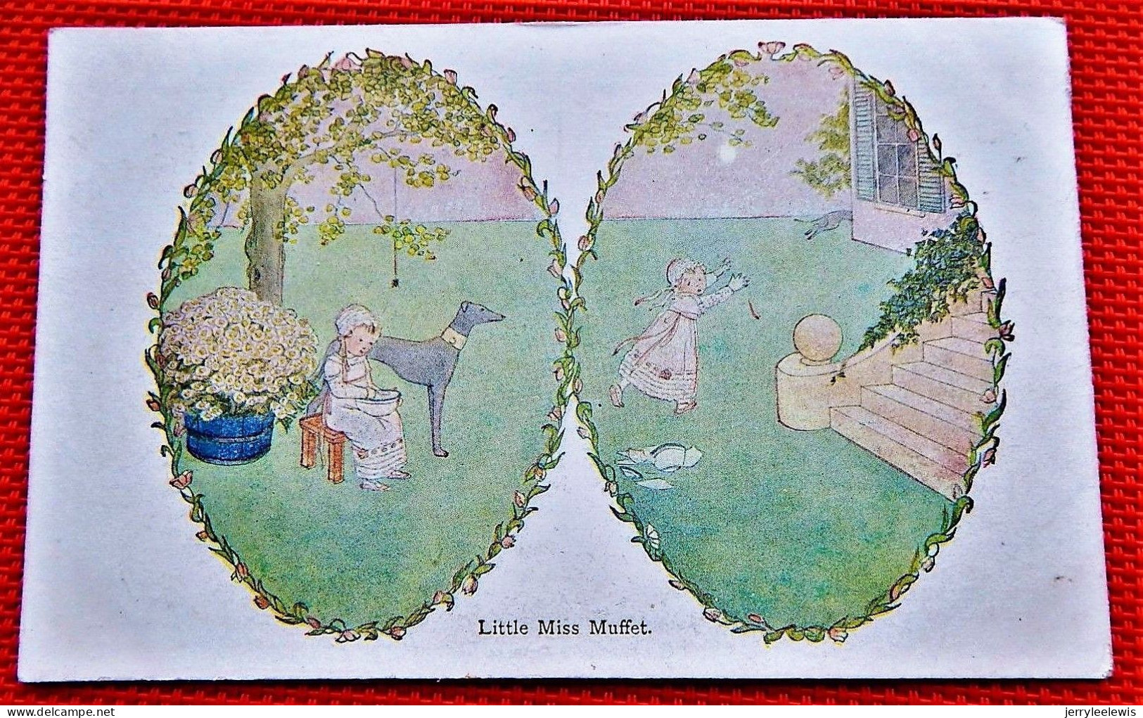 H. WILLEBEEK  LE MAIR    Illustrateur   -   " Little Miss Muffet  " - Le Mair