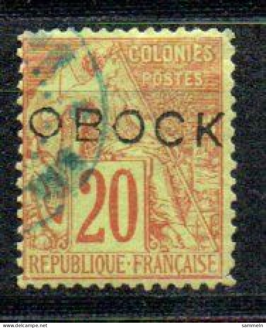 Obock 7 II Canc Überdruck Gerade - Used Stamps