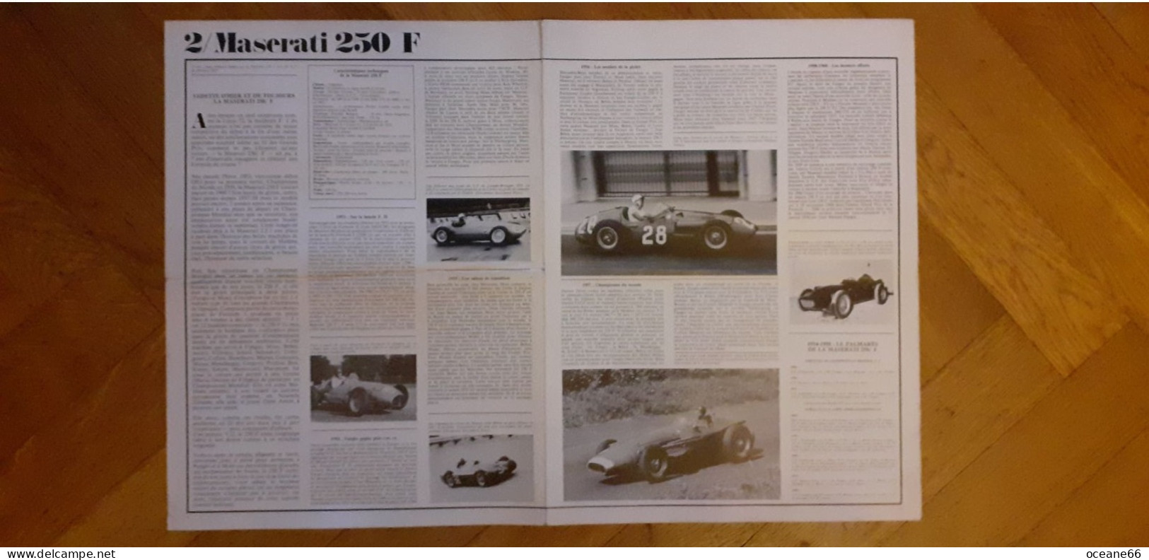 Poster Maserati 250 F Sport Automobile Format 39 X 58 Cm - Autres & Non Classés