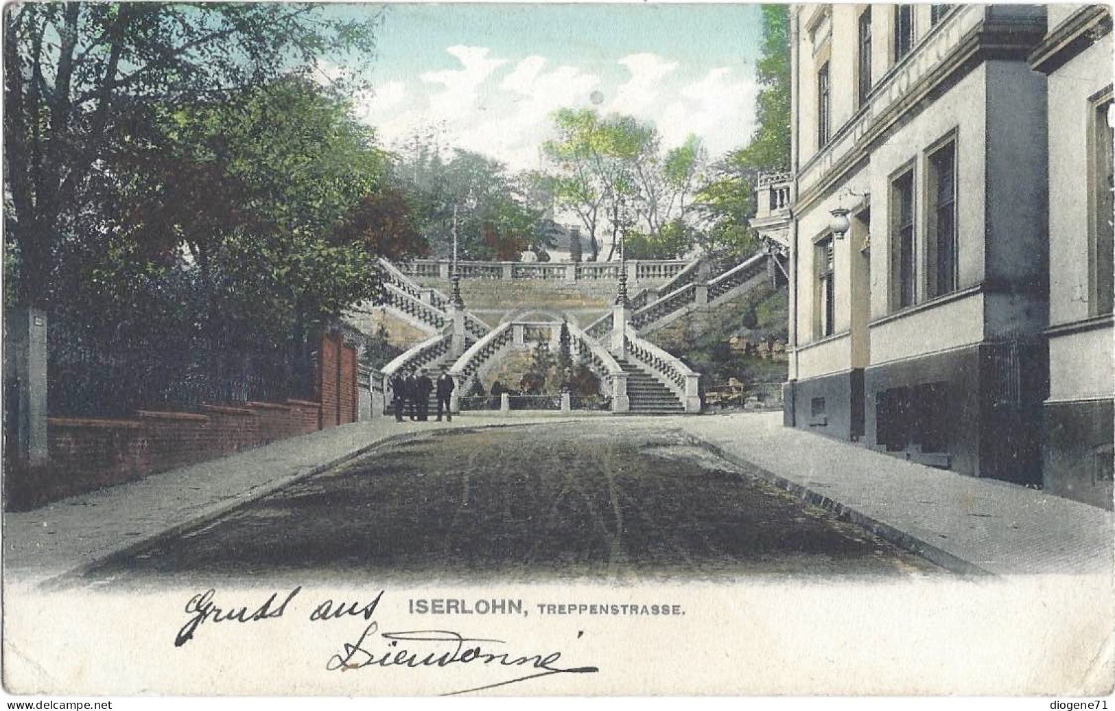 Iserlohn Treppenstrasse 1913 Lichtdruck - Iserlohn