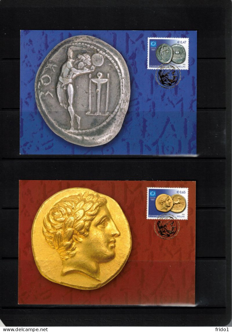 Greeece 2004 Olympic Games Athens - Greeck Coins Michel 2226-2229 Set Of 4 Maximumcards - Summer 2004: Athens