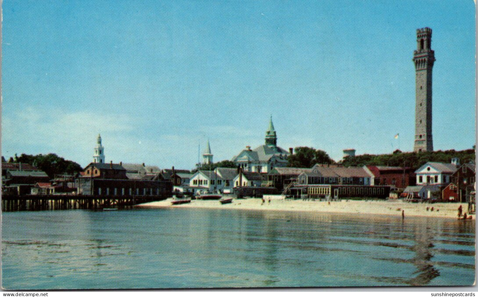 Massachusetts Cape Cod Provincetown Harbor & Pilgrim Monument - Cape Cod