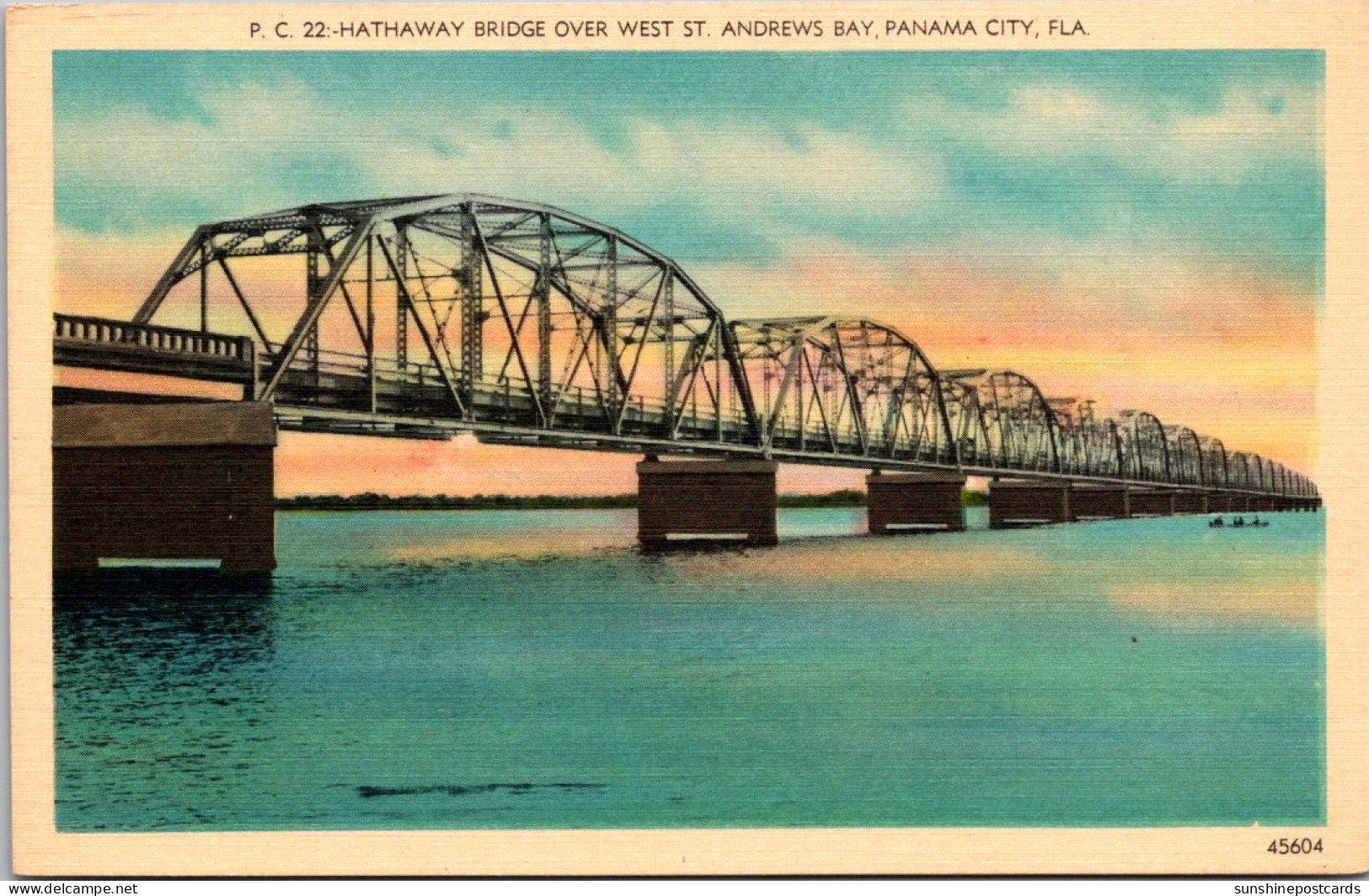 Florida Panama City Hathaway Bridge Over West St Andrews Bay - Panamá City