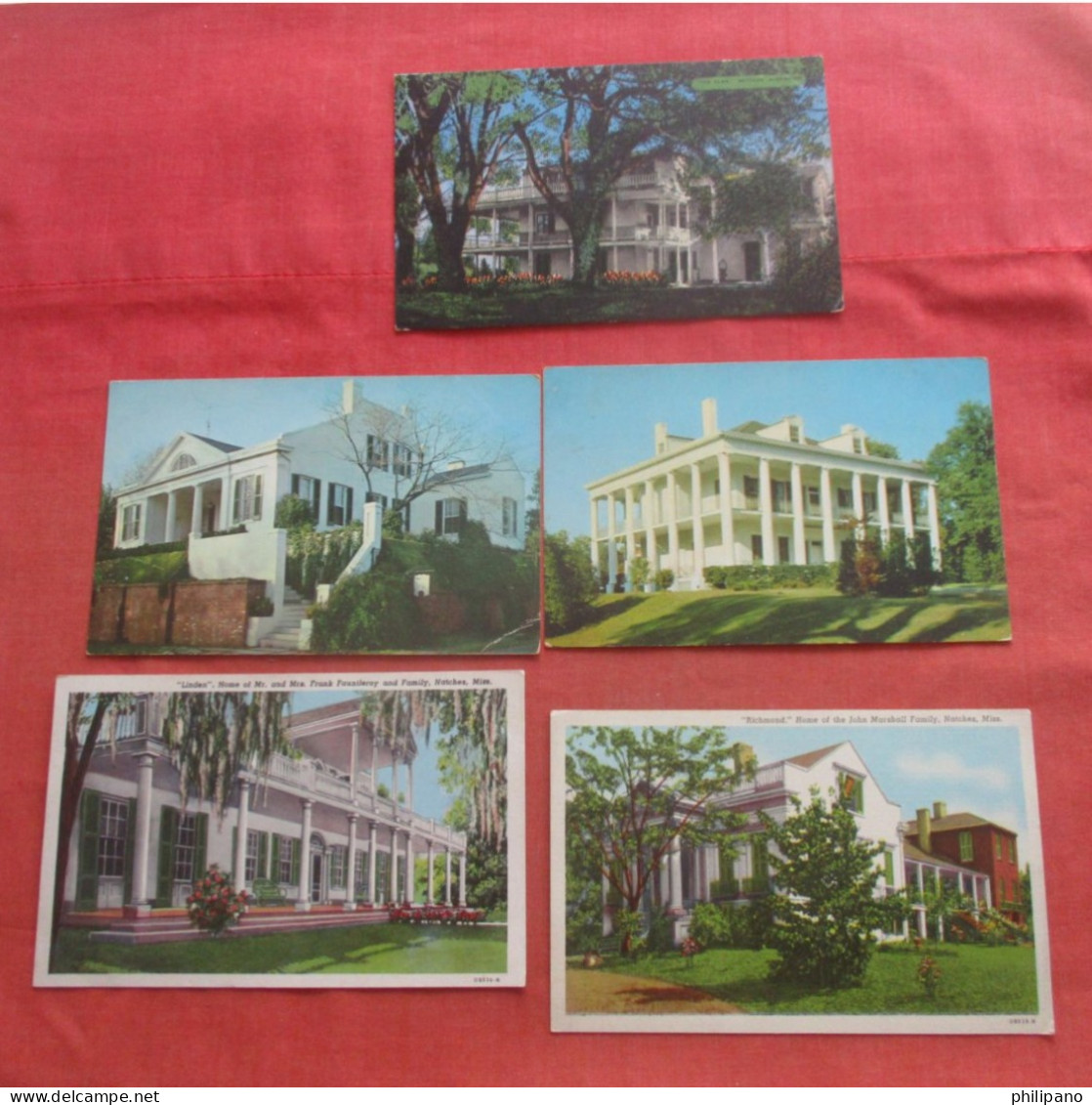 Lot Of 5 Cards       Natchez.    Mississippi   Ref 6108 - Sonstige & Ohne Zuordnung