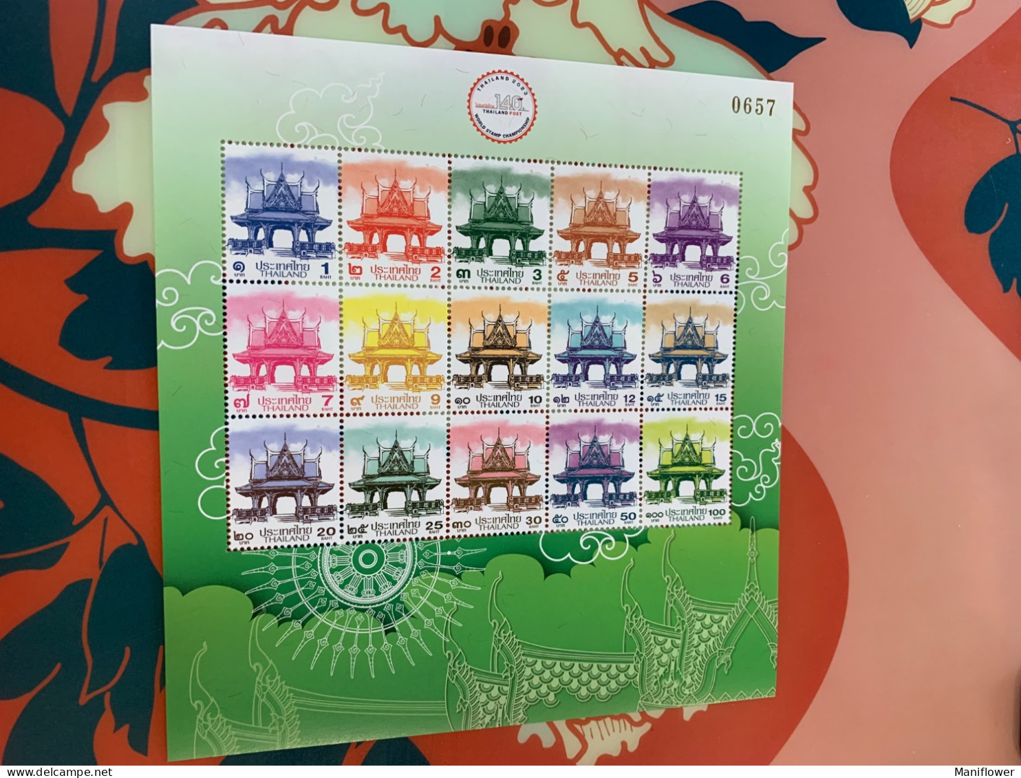 Thailand Stamp MNH 2023 Exhibition Buddha Temple Definitely Sheet - Bouddhisme