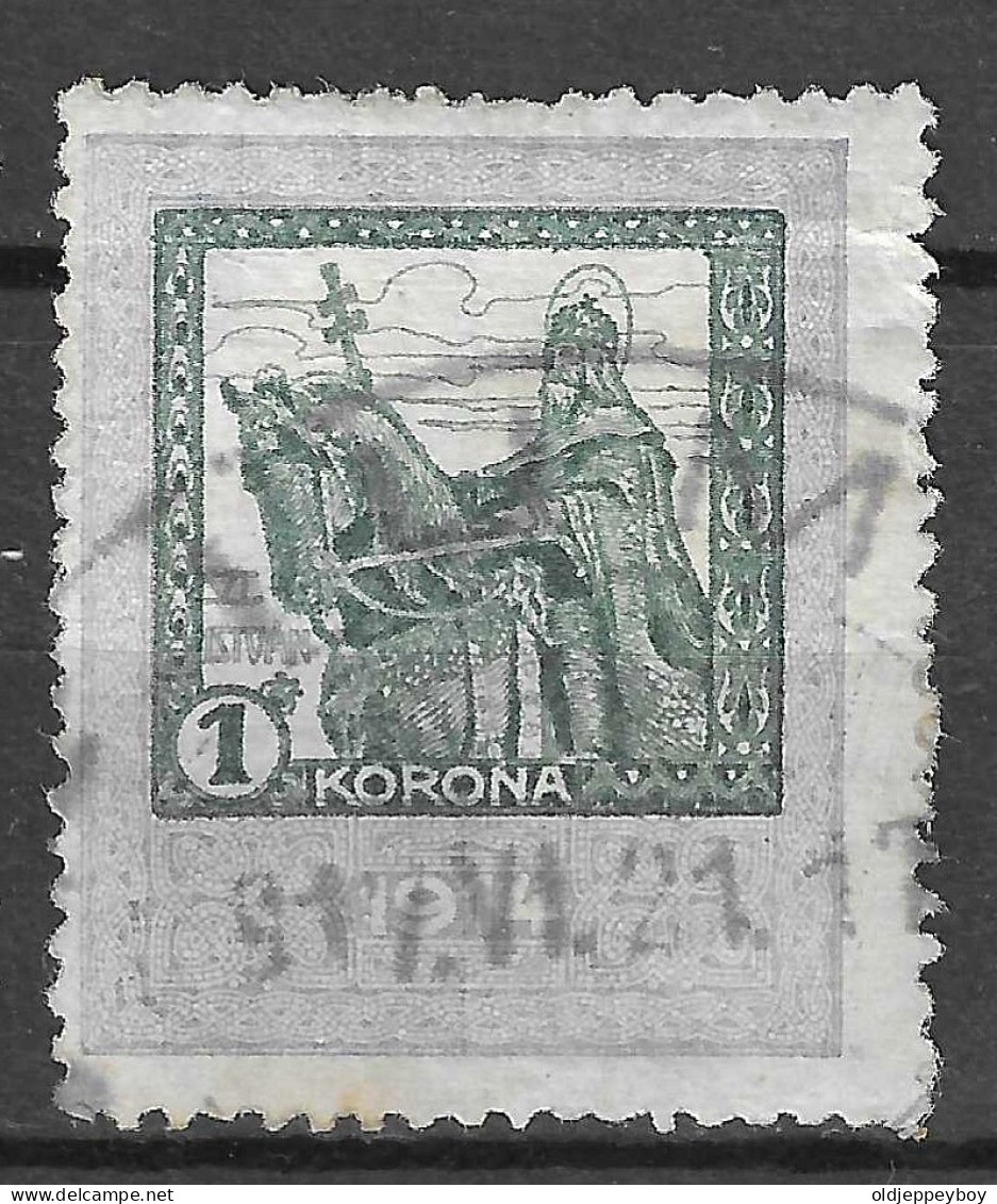 HUNGARY MAGYAR 1914: Revenue Stamp, 1 Korona, Used - Steuermarken