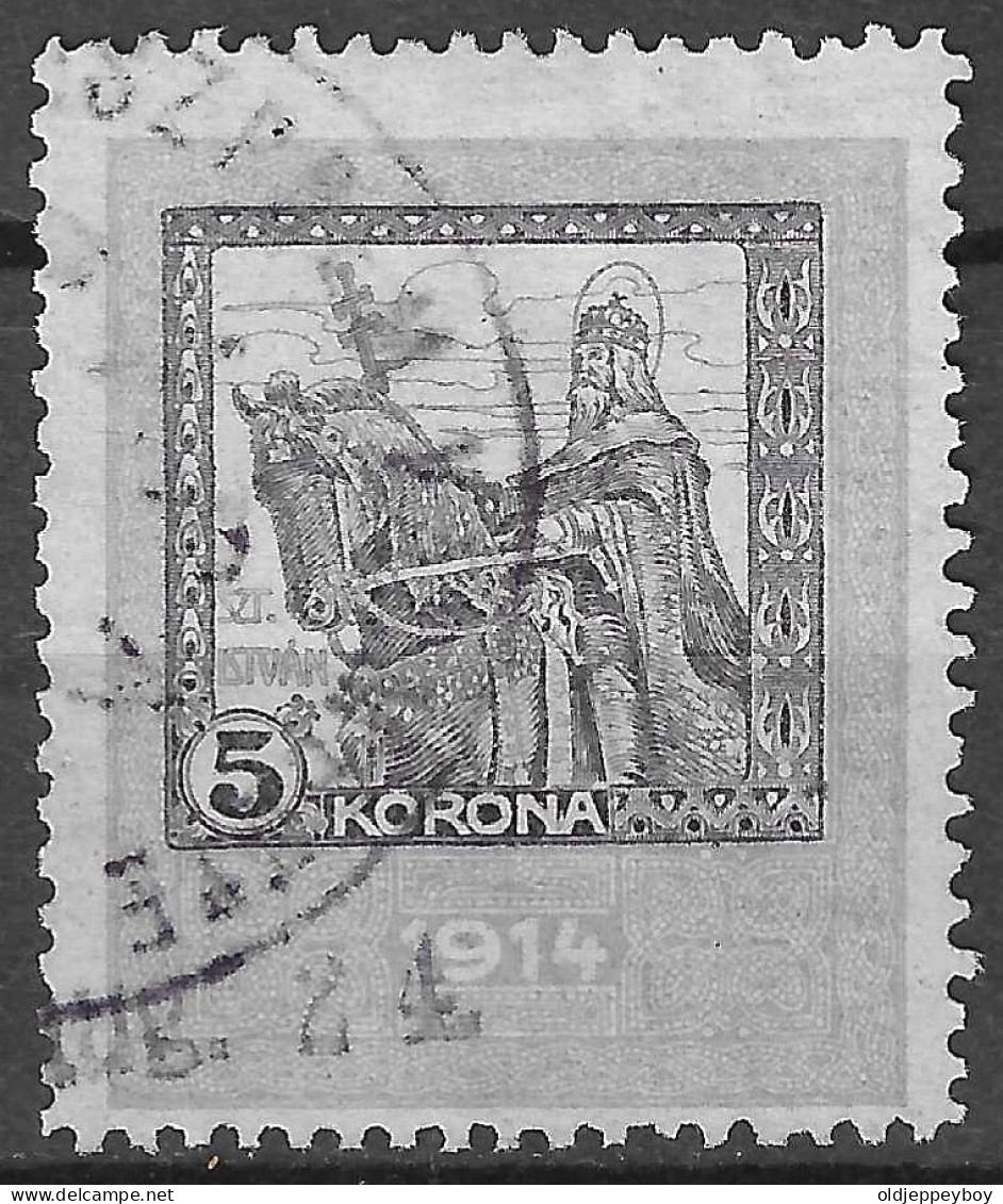 HUNGARY MAGYAR 1914: Revenue Stamp, 5 Korona, Used - Steuermarken