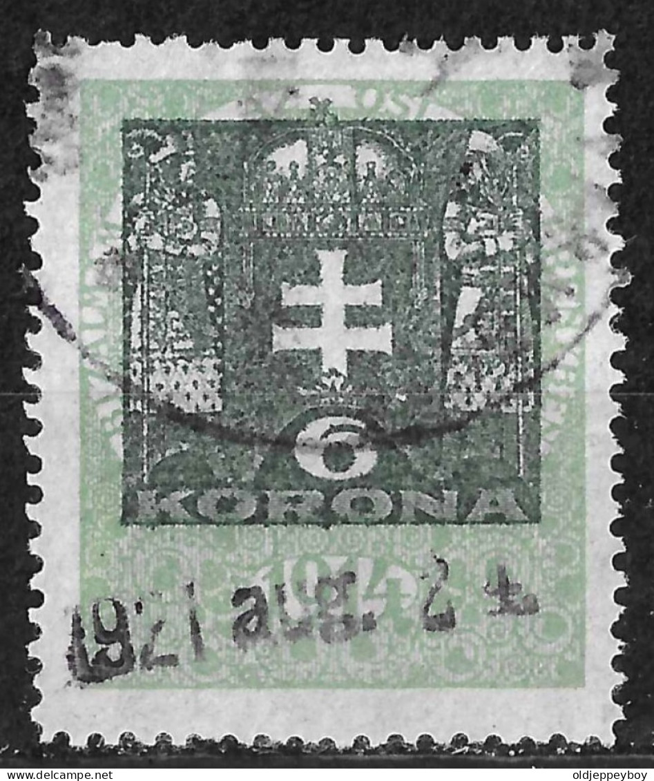 HUNGARY MAGYAR 1914: Revenue Stamp, 6 Korona, Used - Fiscales