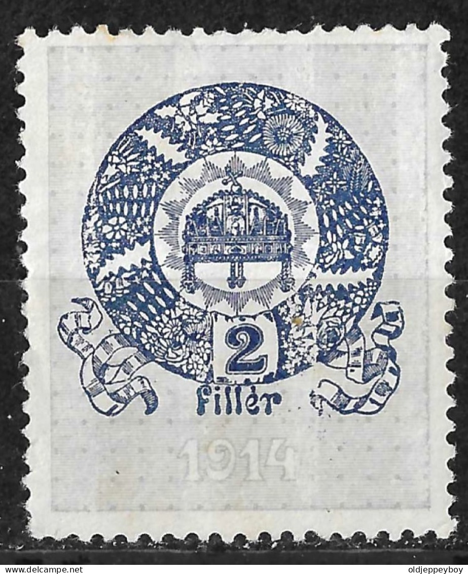 HUNGARY MAGYAR 1914: Revenue Stamp, 2 Filler Mint - Steuermarken