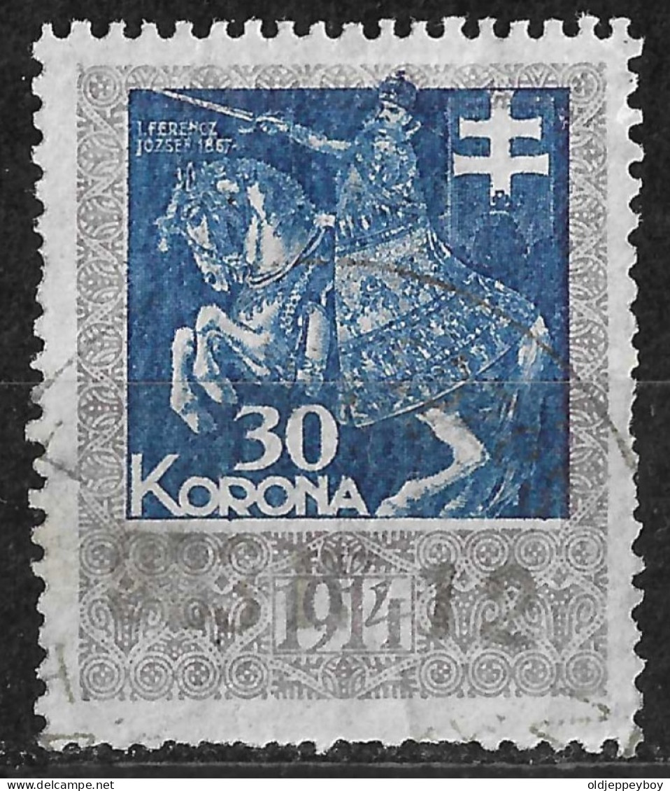 HUNGARY MAGYAR 1914: Revenue Stamp,30 Korona Used - Fiscales