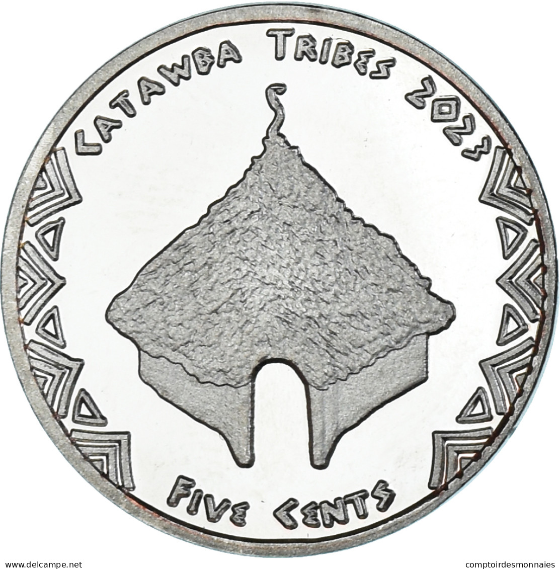 Monnaie, États-Unis, 5 Cents, 2023, Catawba Tribes.BE, SPL, Du Cupronickel - Gedenkmünzen