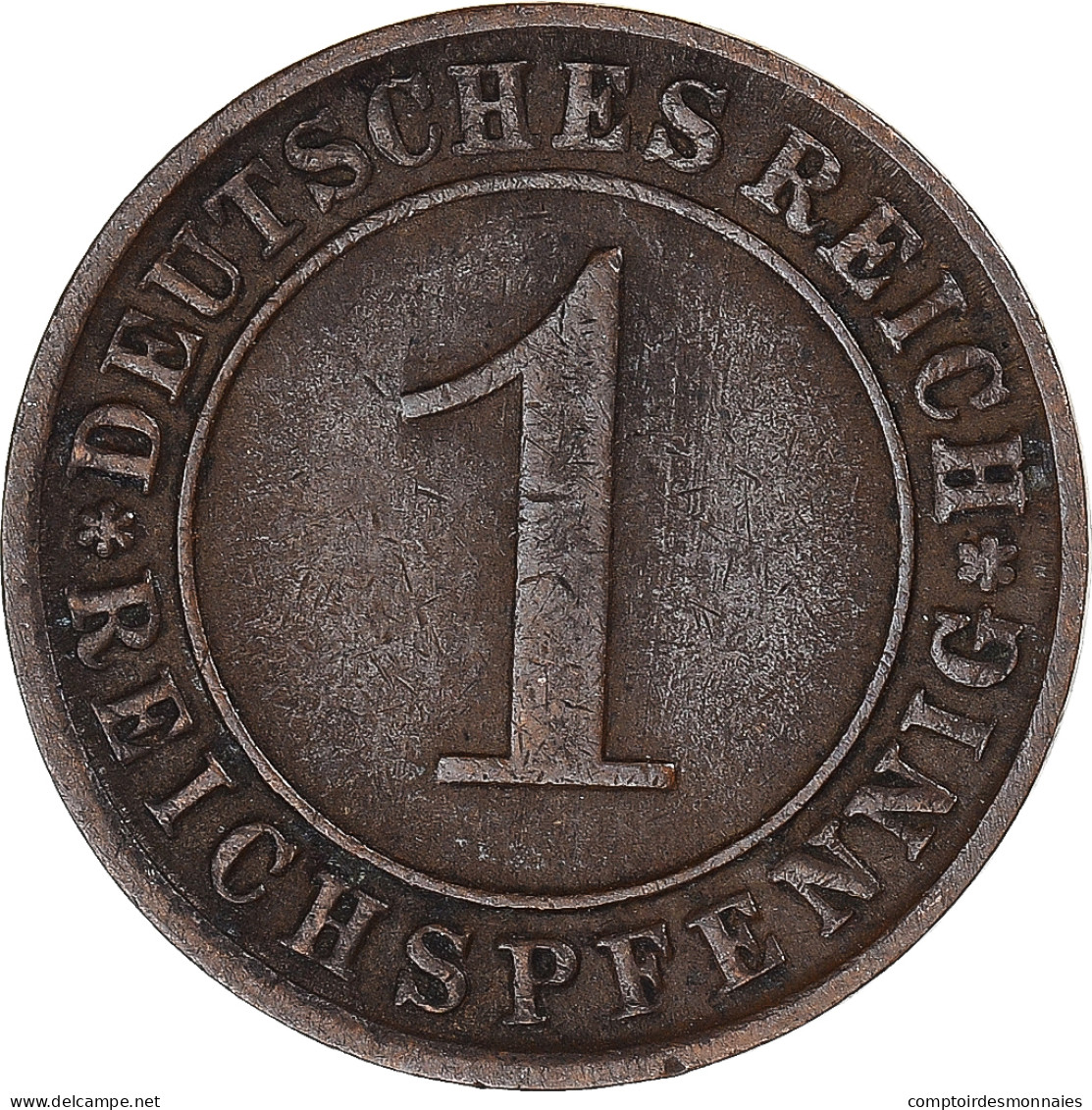 Monnaie, Allemagne, Reichspfennig, 1925 - 1 Renten- & 1 Reichspfennig