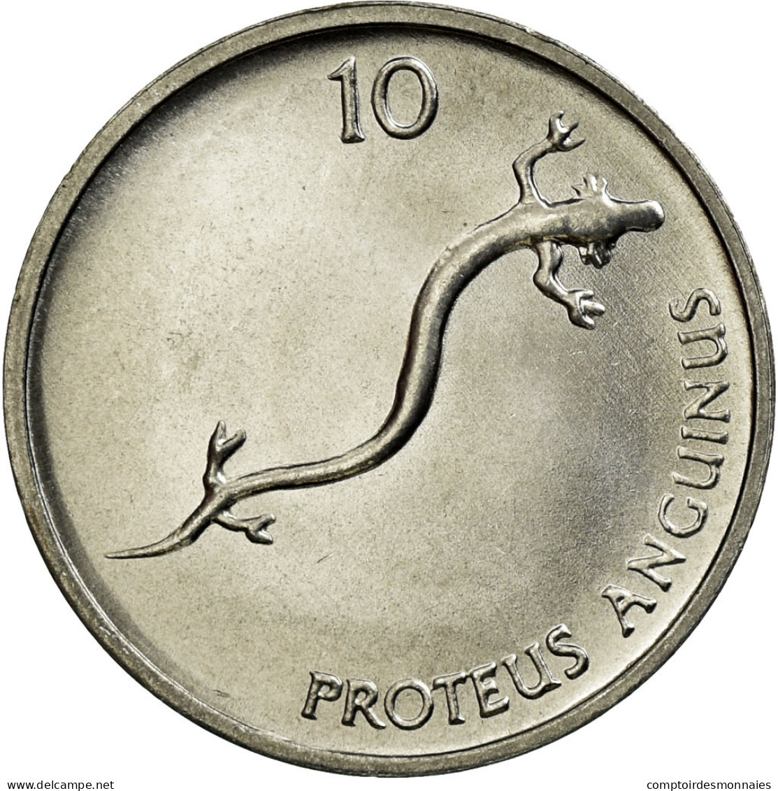 Monnaie, Slovénie, 10 Stotinov, 1993, SUP, Aluminium, KM:7 - Slowenien