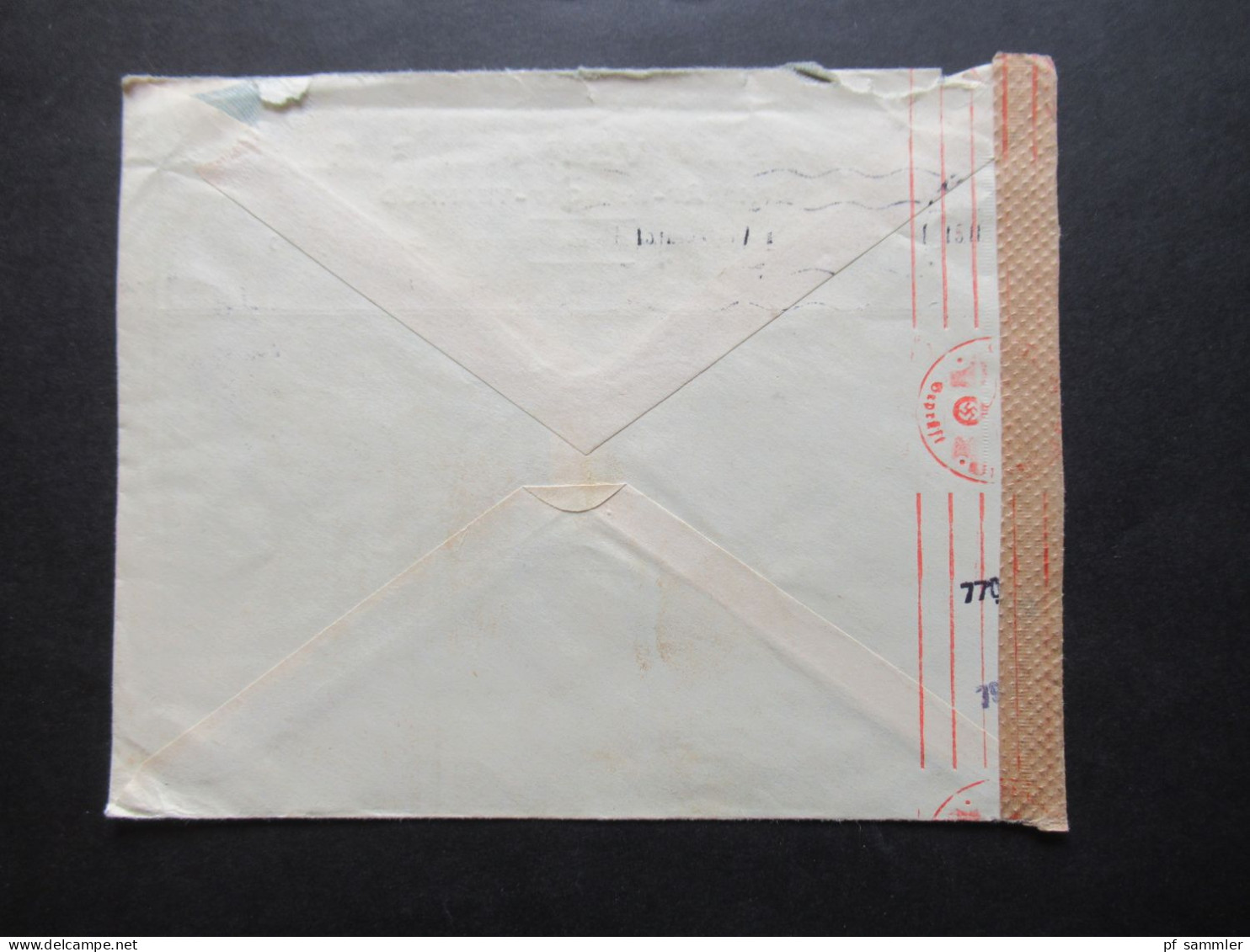 Türkei 1942 Zensurbeleg / Zensurstempel Und Verschlussstreifen Umschlag Ahmet Veli Menger Istanbul - München - Brieven En Documenten