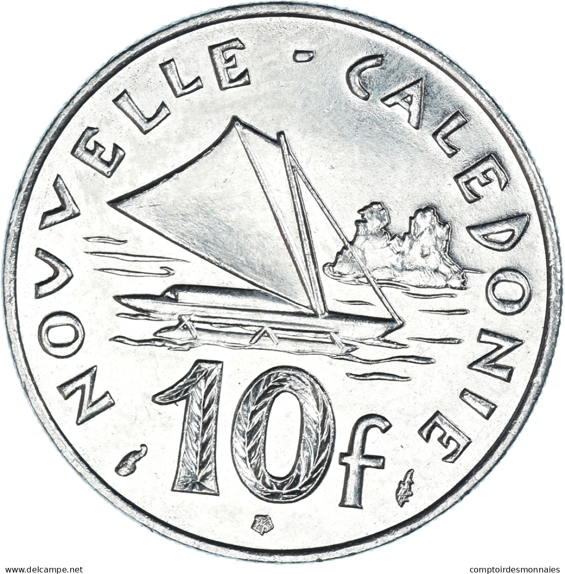 Monnaie, Nouvelle-Calédonie, 10 Francs, 1989 - Nieuw-Caledonië
