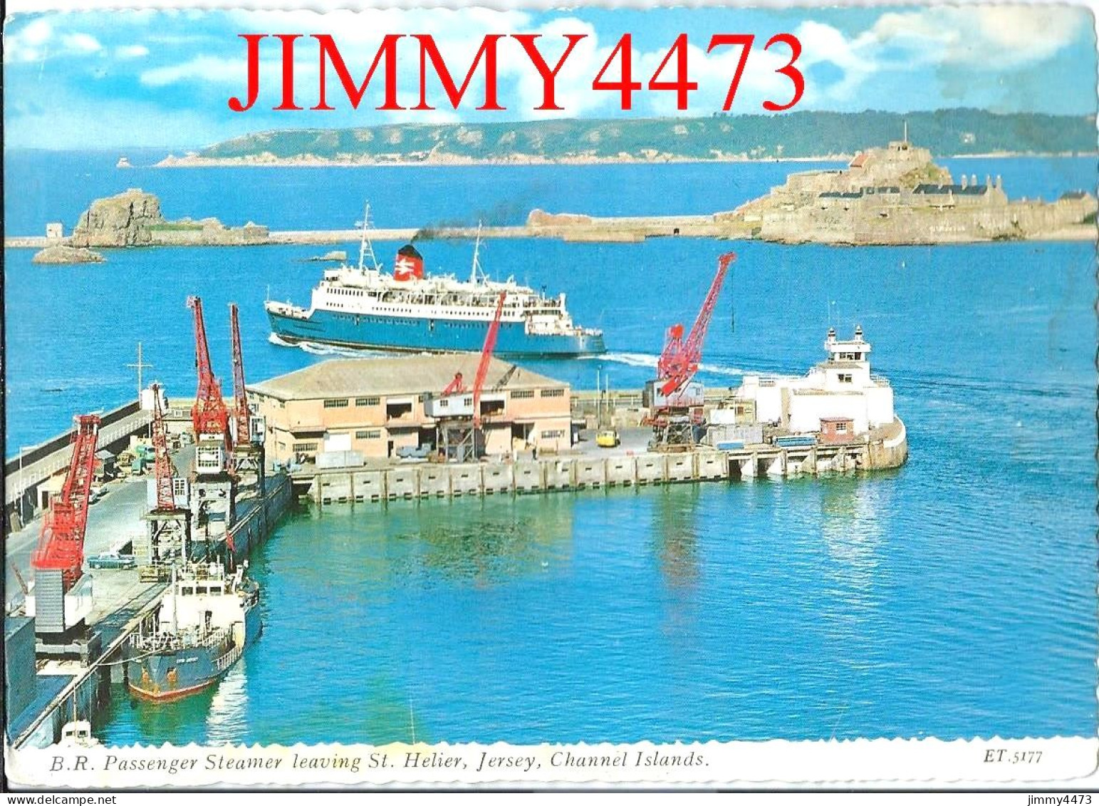 CPM - JERSEY - B.R. Passenger Steamer Leaving St. Hélier - N° ET 5177 - Edit. By BAMFORTH & CO LTD - St. Helier