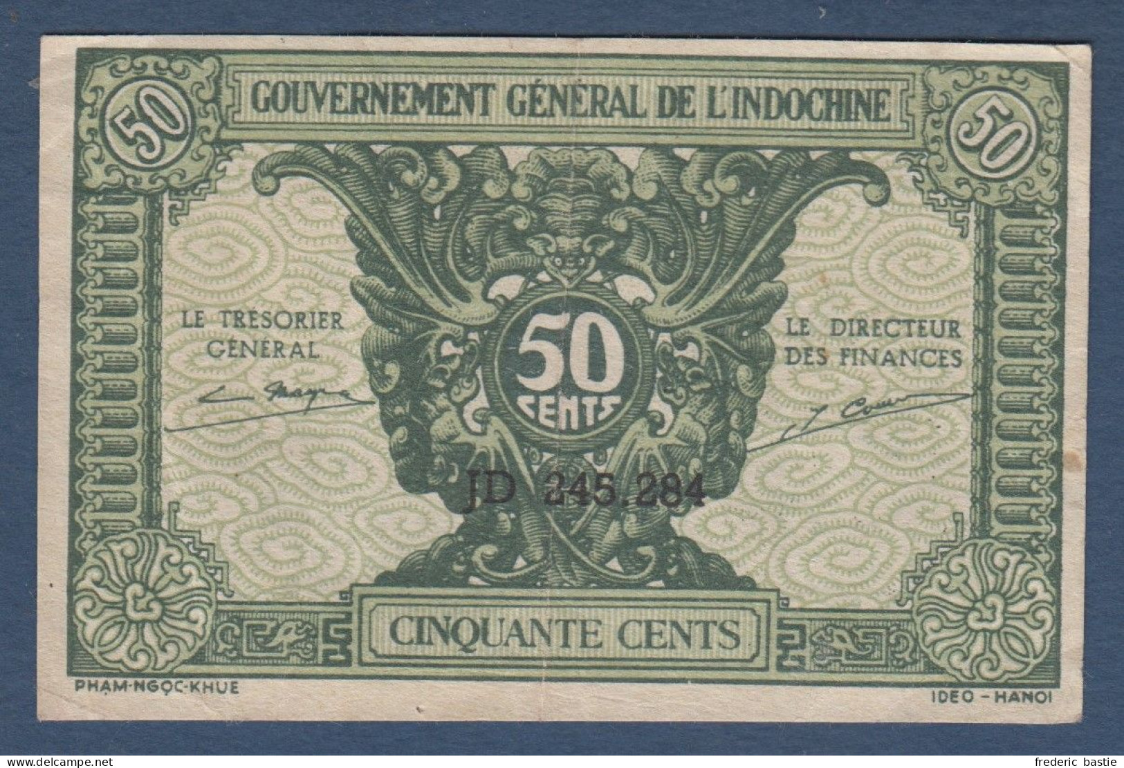 INDOCHINE  -  Billet De 50 Cents - Indochine