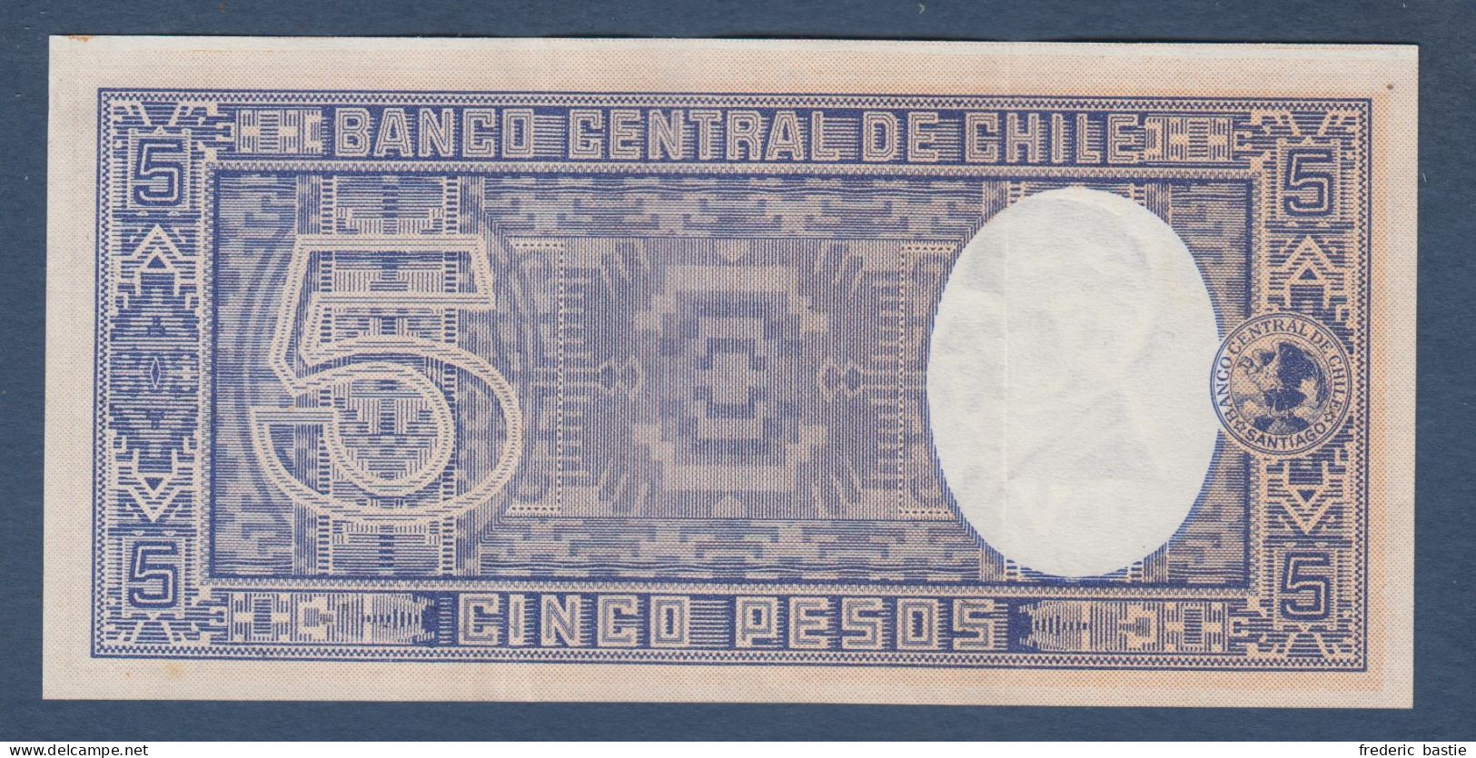 CHILI  -  Billet De 5 Pesos - Cile