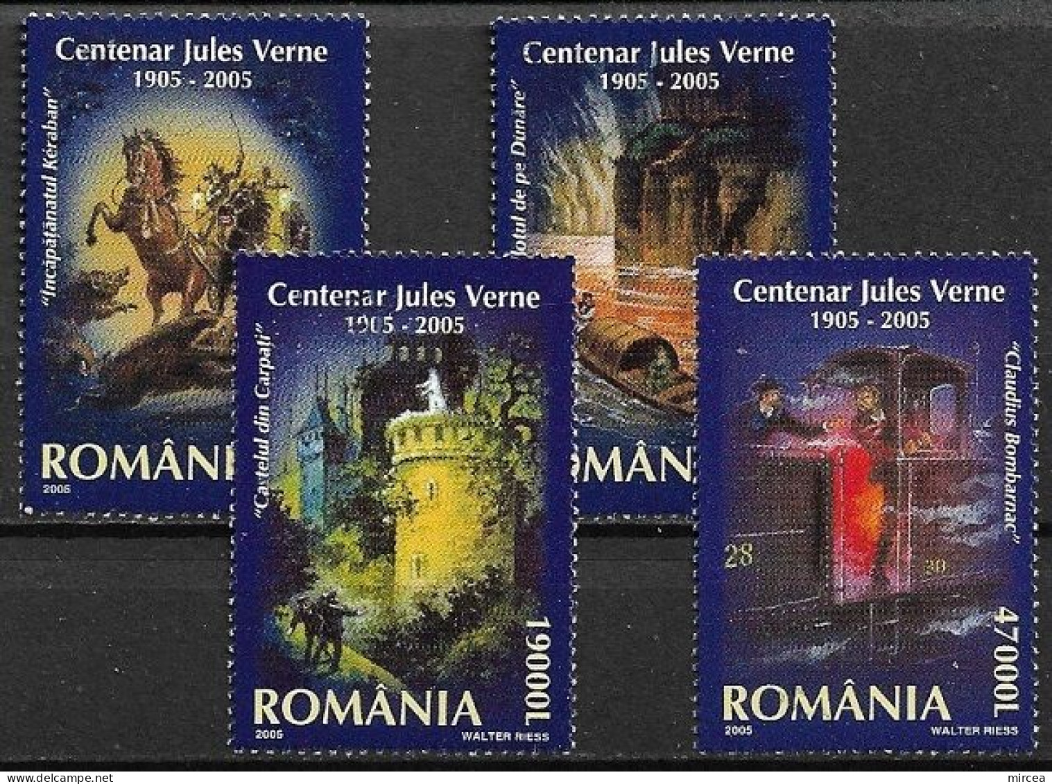 C3968 - Roumanie 2005 - Jules Verne 4v..obliteres - Gebraucht