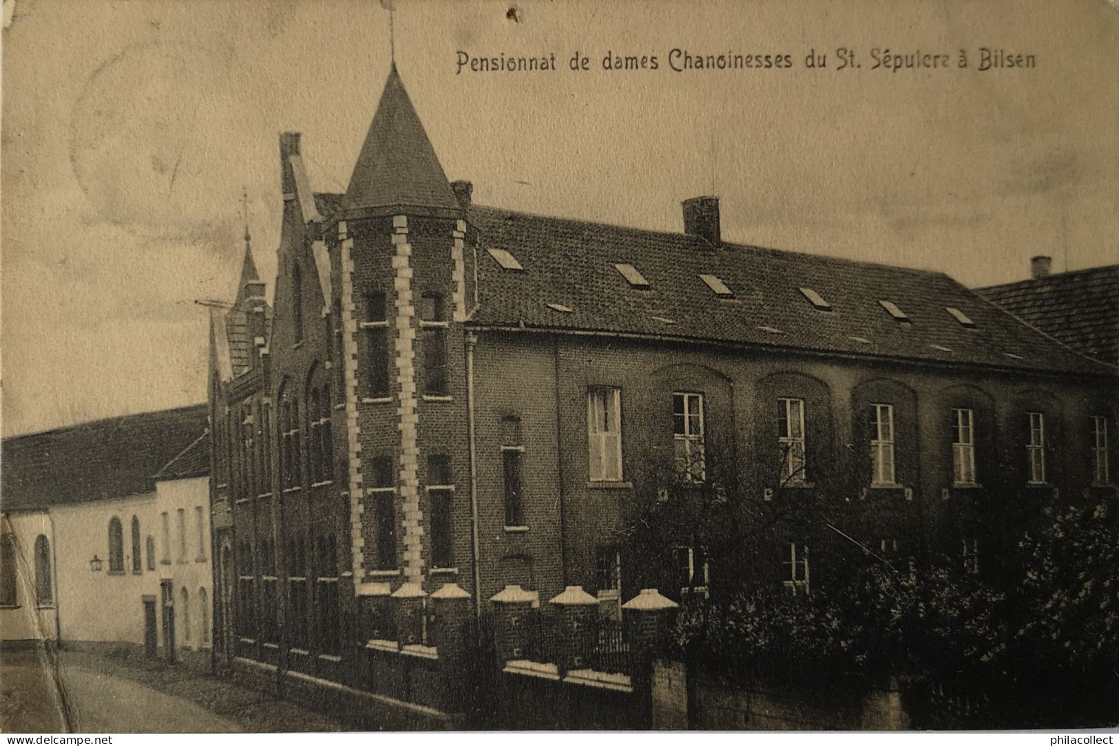 Bilsen (Bilzen) Pensionnat Des Dames Chanoinesses - 1911 Punaise Gaatje - Pin Hole - Bilzen