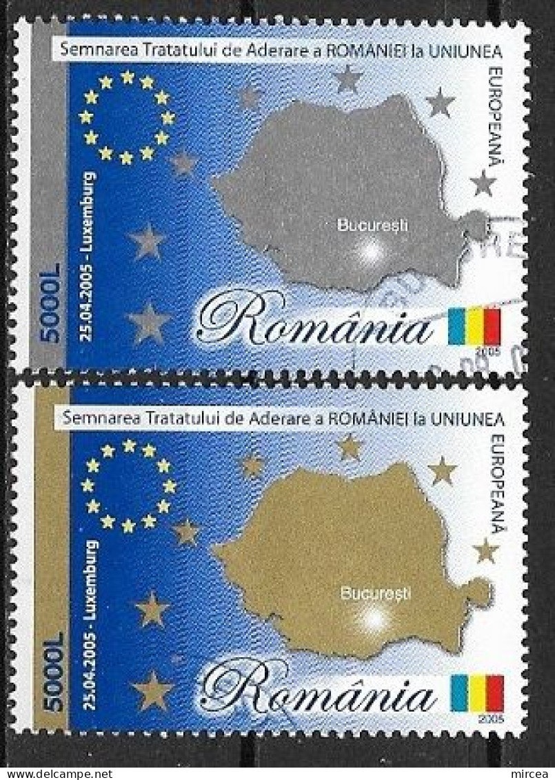 C3969 - Roumanie 2005 - 2v..obliteres - Oblitérés