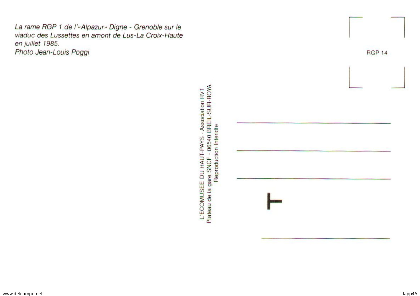 Carte Postale > Train > Les Caractéristiques Sont En Gros Sur La 3 Ième Images  >  Réf: T V 15/31> - Ouvrages D'Art