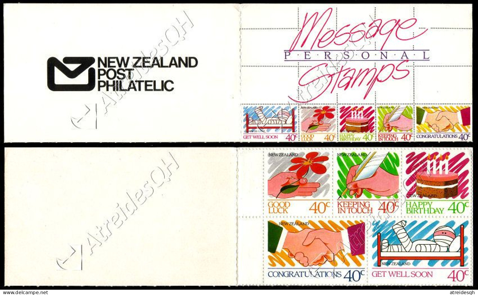 Nuova Zelanda / New Zealand 1988: Libretto Messaggi / Personal Message Stamps Booklet ** - Booklets