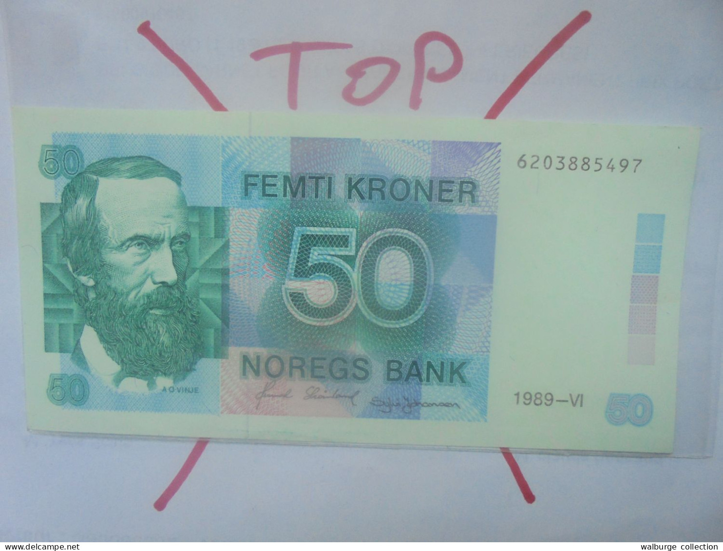 NORVEGE 50 KRONER 1989 Neuf (B.29) - Norwegen