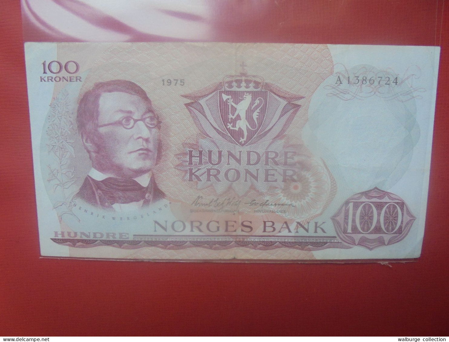 NORVEGE 100 KRONER 1975 Circuler (B.29) - Norway