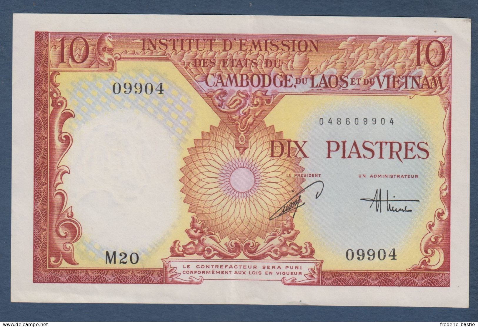 INDOCHINE - VIET NAM - Billet De 10 Piastres - Indochina