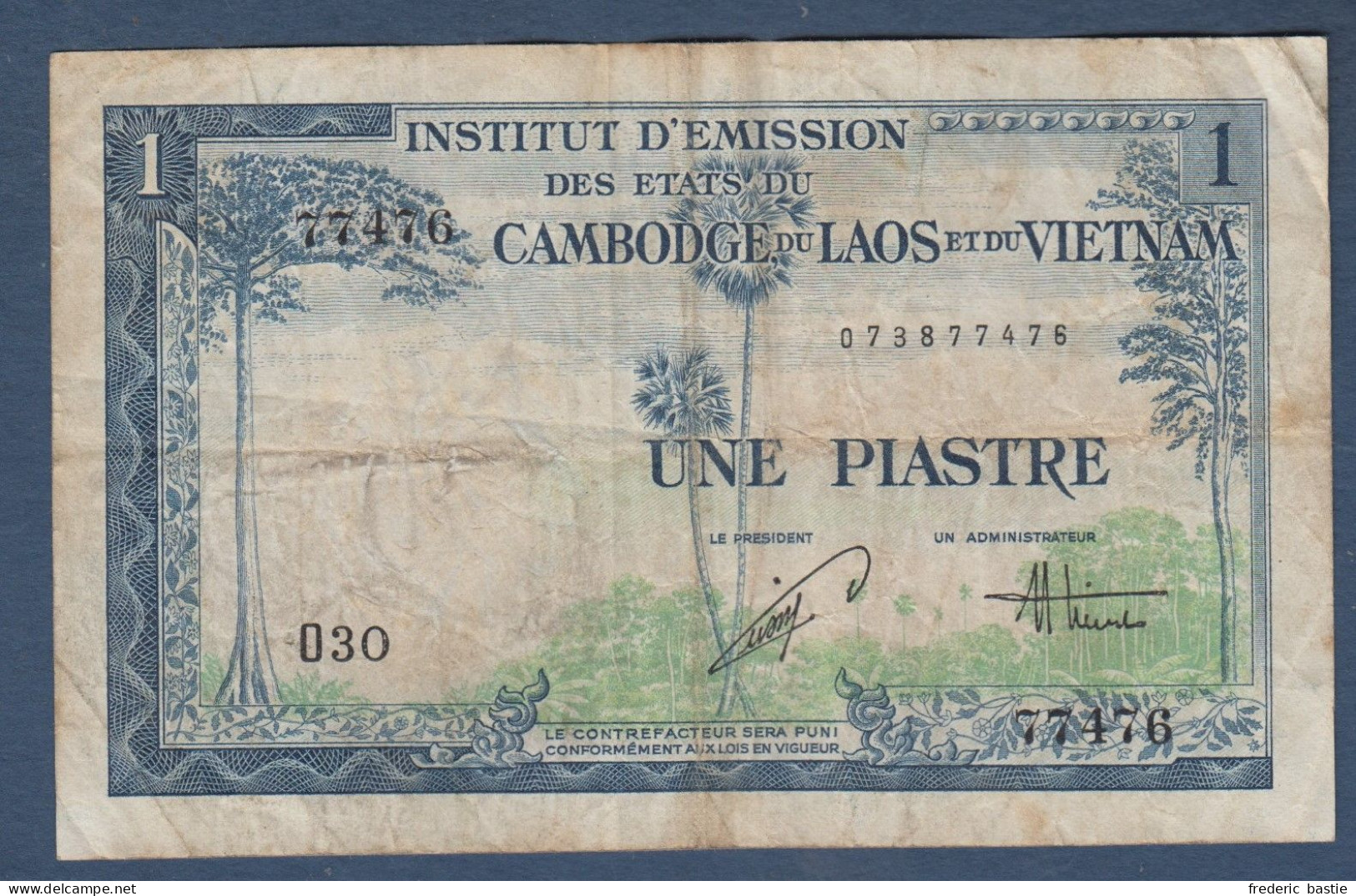 INDOCHINE - VIET NAM - Billet De 1 Piastre - Indochina