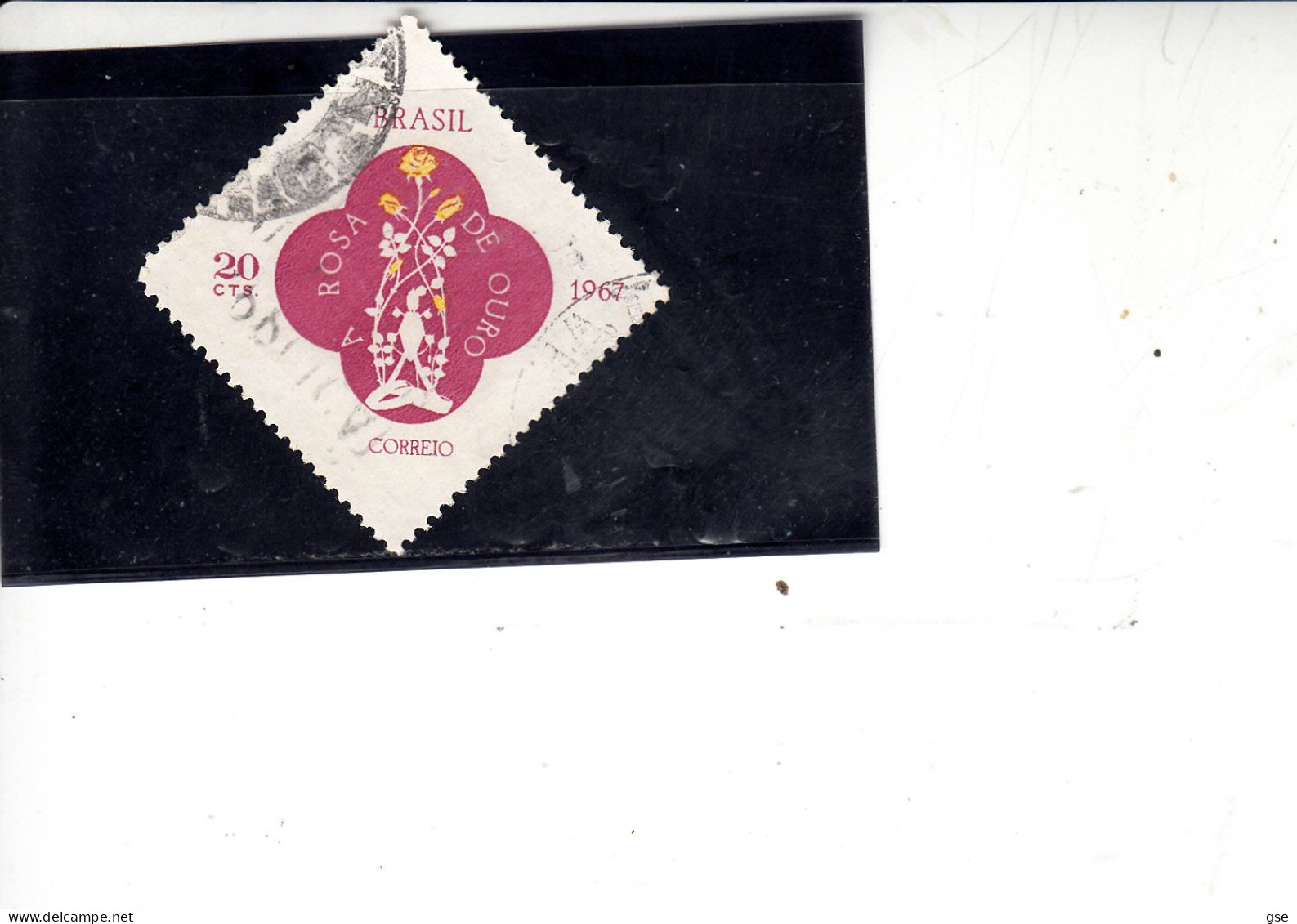 BRASILE  1967 - Yvert  829° -  Rose - Papa - Used Stamps